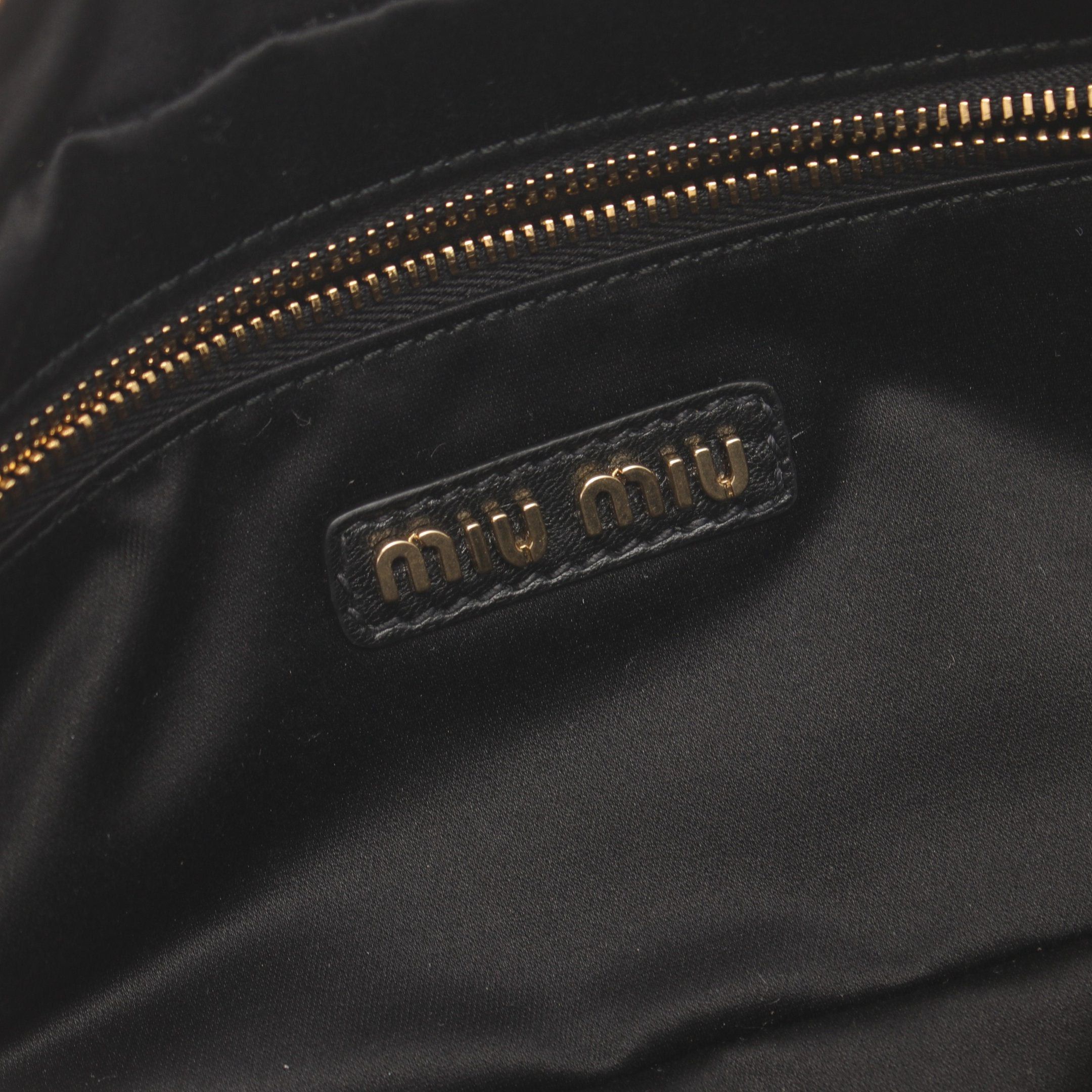 Miu Miu Miu Miu Matelasse Clutch Bag Leather Black Size ONE SIZE - 4 Thumbnail