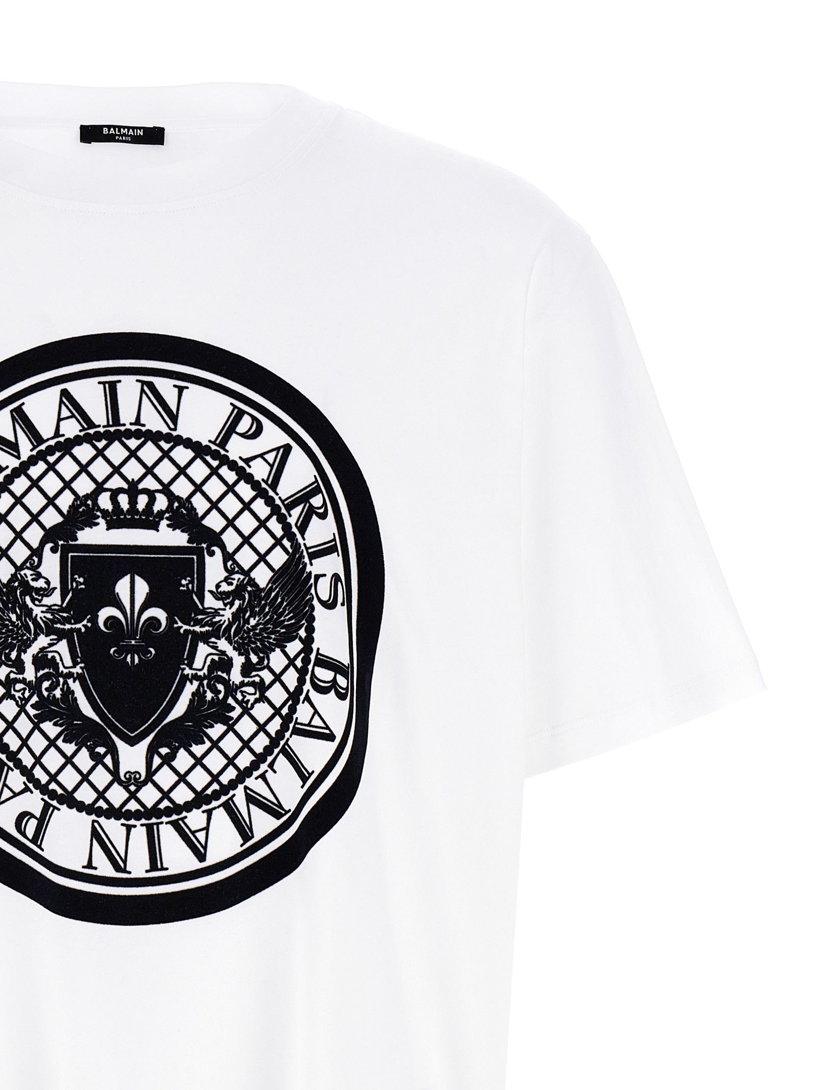 Balmain Velvet Logo T-Shirt Size US S / EU 44-46 / 1 - 3 Thumbnail