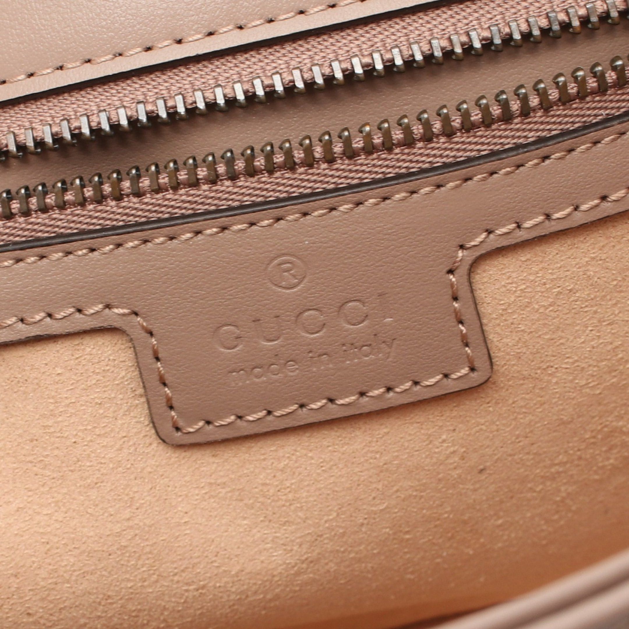 Gucci Gucci Gg Marmont Quilting Small Chain Shoulder Bag Leather Dusty Pink Size ONE SIZE - 4 Thumbnail