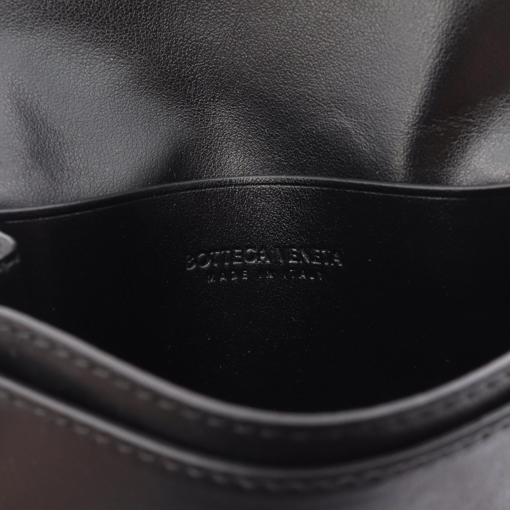 Bottega Veneta Bottega Veneta Intrecciato Card Case Leather Black Size ONE SIZE - 4 Thumbnail