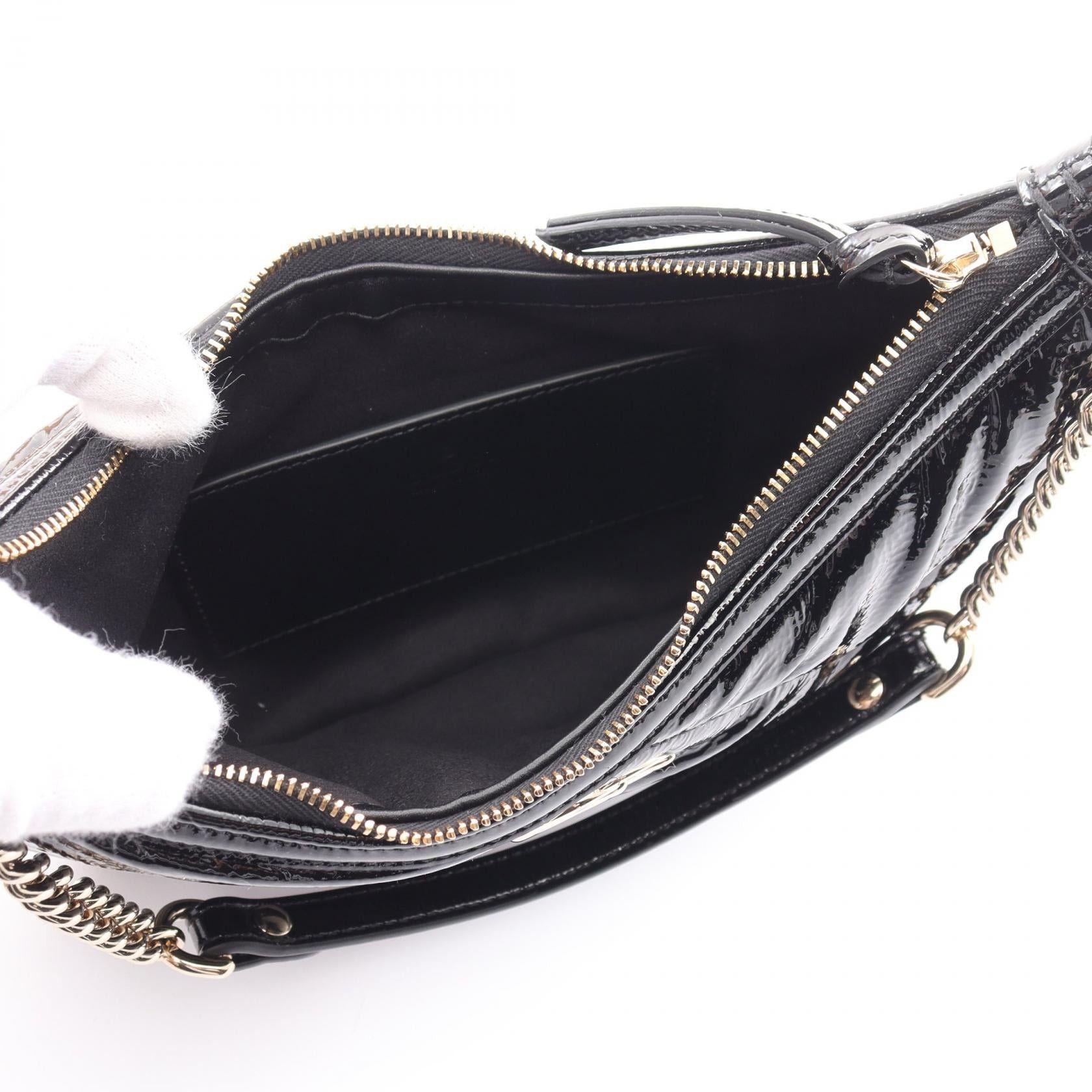 Gucci Gucci Gg Marmont Small Shoulder Bag Patent Leather Black Size ONE SIZE - 3 Thumbnail