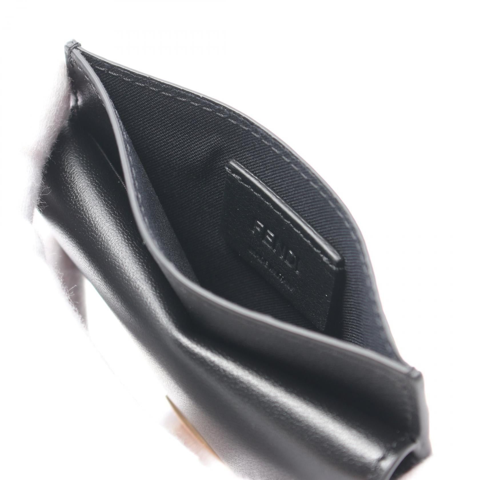 Fendi Fendi Baguette Card Case Leather Black Size ONE SIZE - 3 Thumbnail