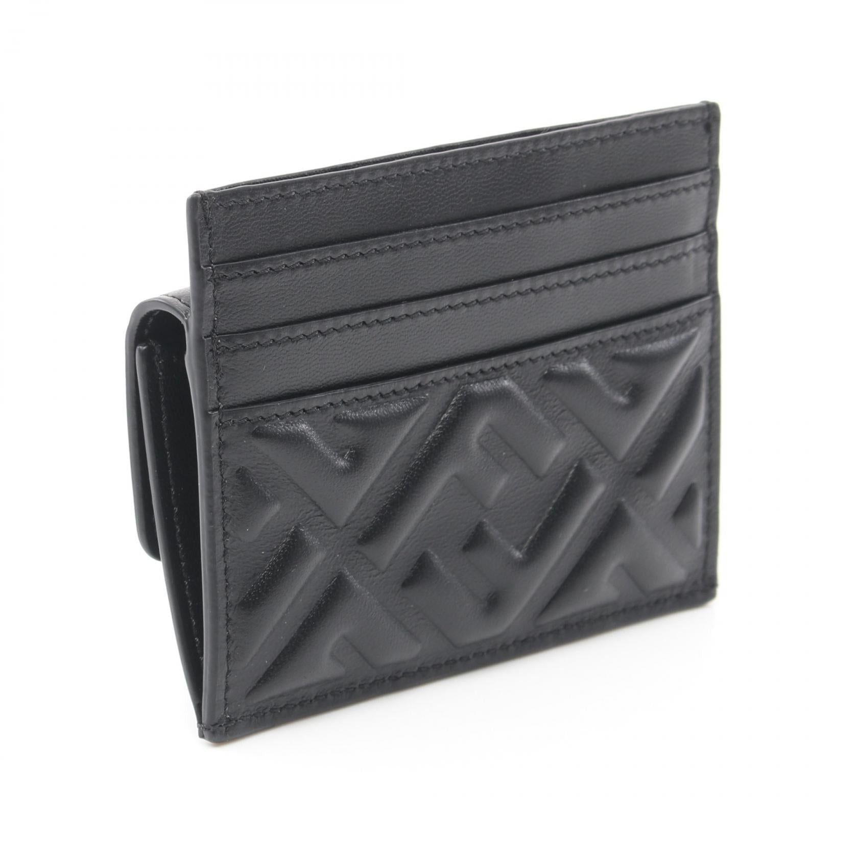 Fendi Fendi Baguette Card Case Leather Black Size ONE SIZE - 2 Thumbnail