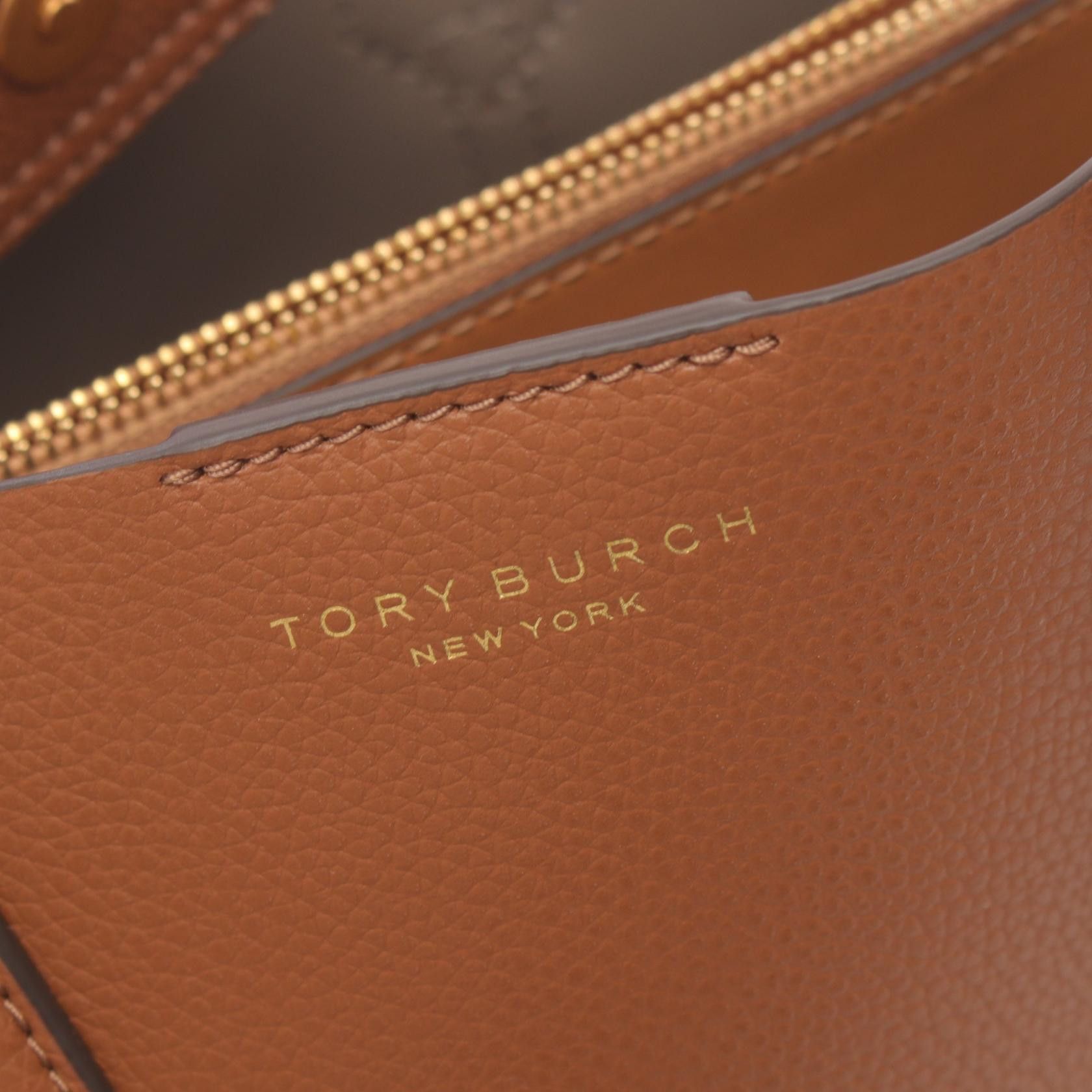 Tory Burch Tory Burch Perry Small Triple Compartment Handbag Leather Brown Size ONE SIZE - 4 Thumbnail
