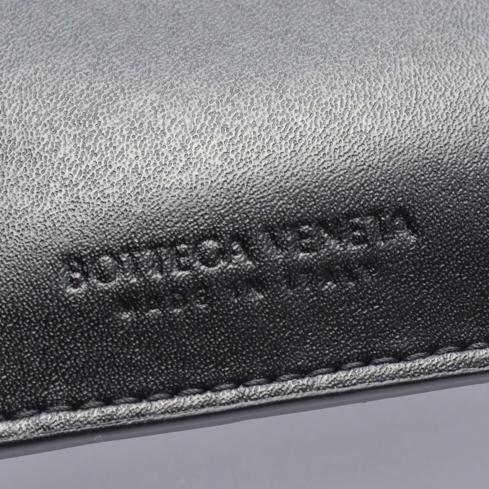 Bottega Veneta Bottega Veneta Cassette Fastener Card Case Leather Black Size ONE SIZE - 4 Thumbnail