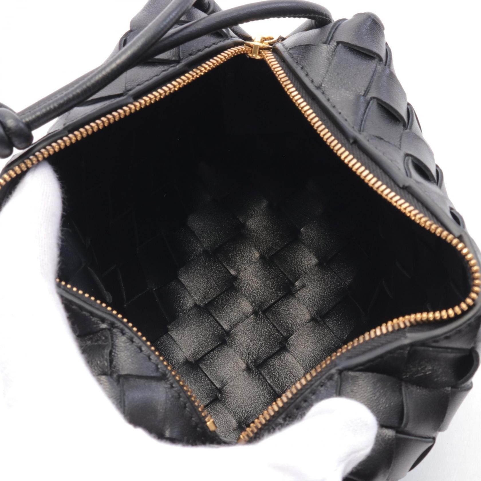 Bottega Veneta Bottega Veneta Intrecciato Mini Loop Camera Bag Shoulder Leather Black Size ONE SIZE - 3 Thumbnail
