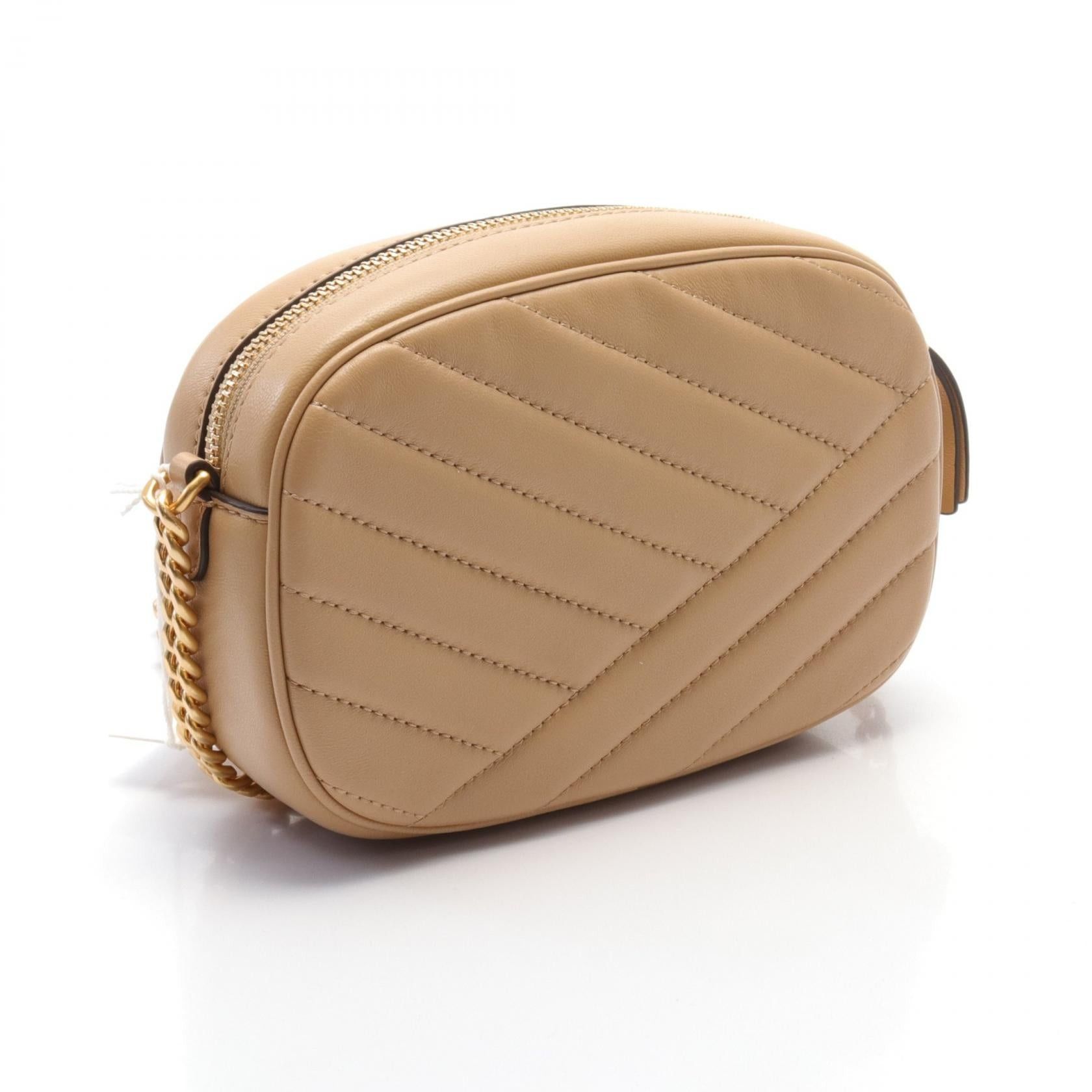 Tory Burch Tory Burch Kira Shoulder Bag Leather Beige Size ONE SIZE - 2 Thumbnail