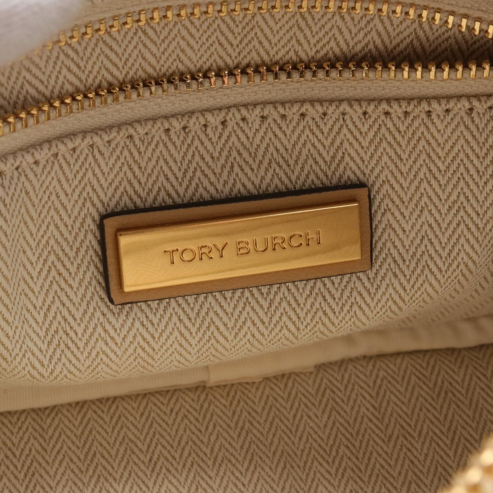 Tory Burch Tory Burch Kira Shoulder Bag Leather Beige Size ONE SIZE - 4 Thumbnail
