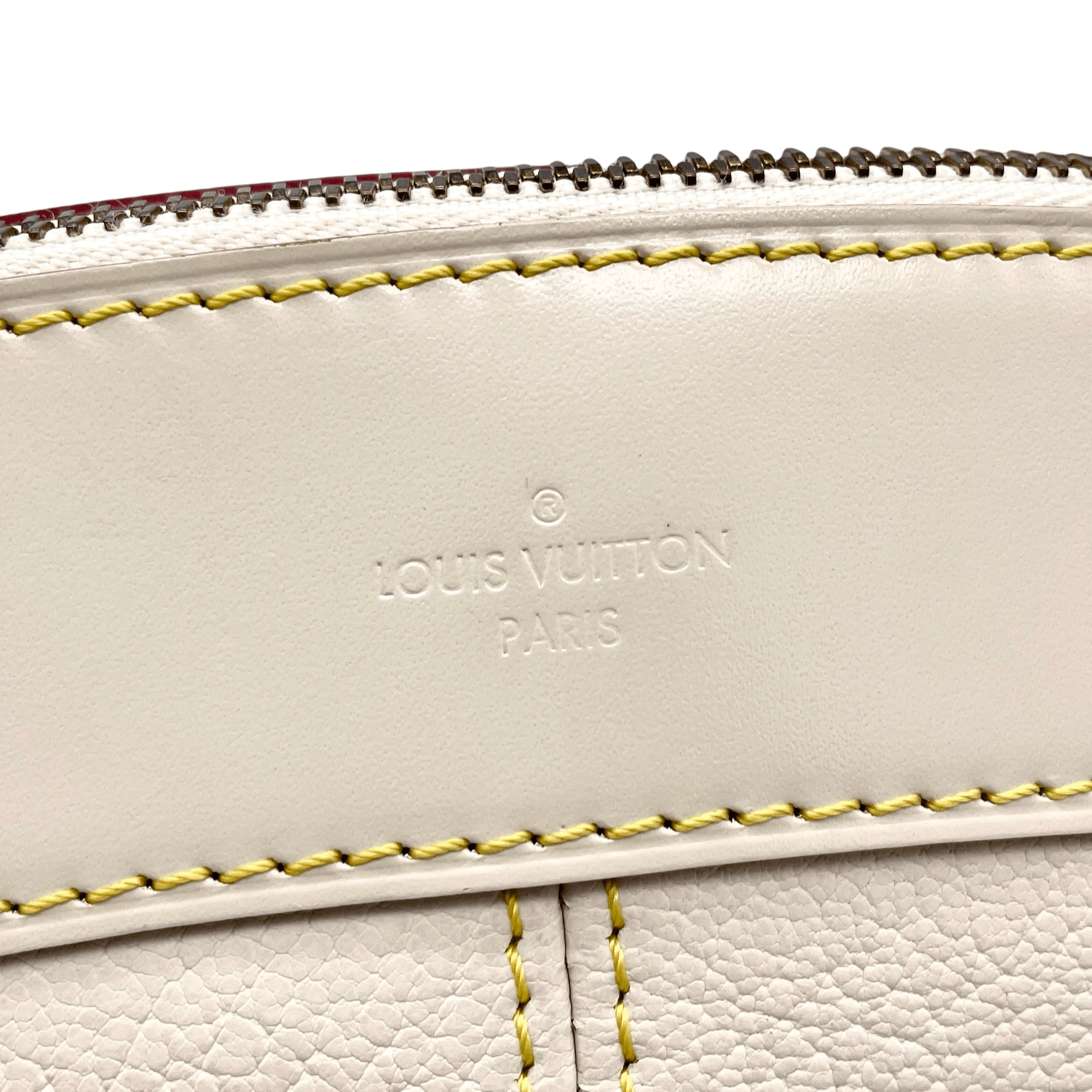 Louis Vuitton Louis Vuitton Shalian Leather Clutch Bag White Ghw Size ONE SIZE - 6 Thumbnail