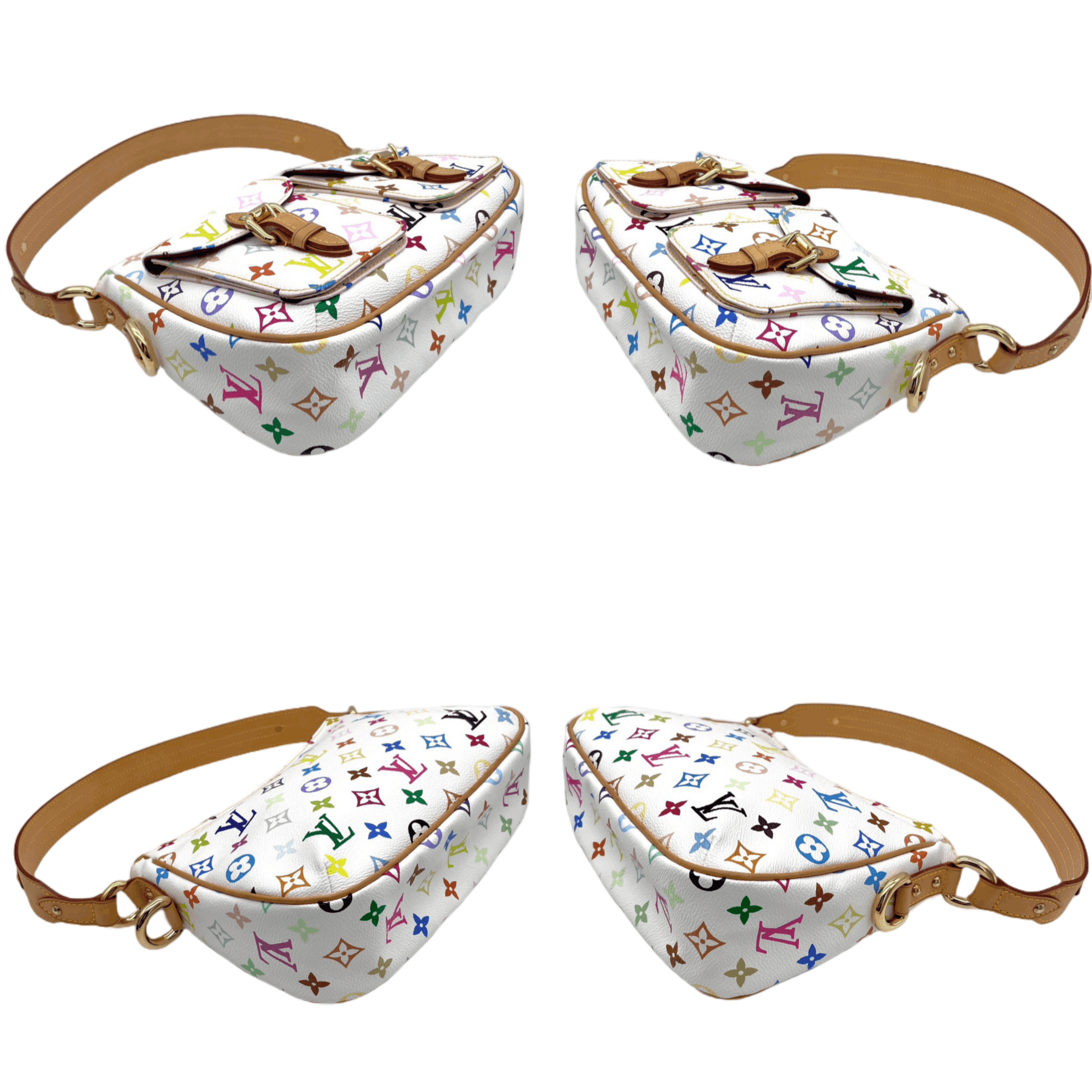 Louis Vuitton Louis Vuitton Monogram Multicolor White Lodge Pm M40053 Size ONE SIZE - 7 Thumbnail