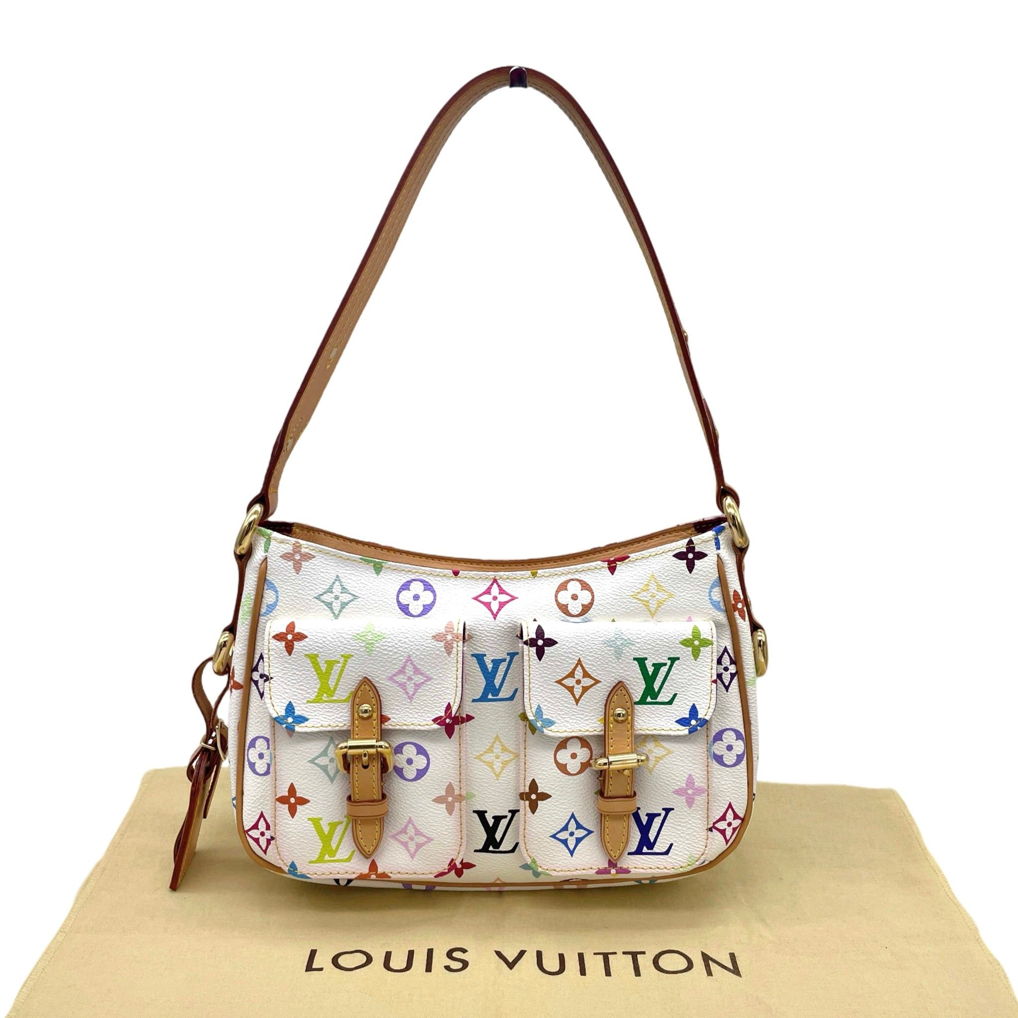 Louis Vuitton Louis Vuitton Monogram Multicolor White Lodge Pm M40053 Size ONE SIZE - 4 Thumbnail
