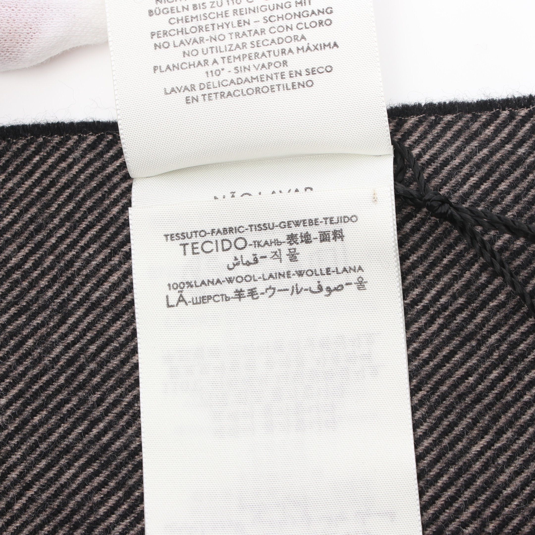 Gucci Gucci Scarf Wool Black Brown Multicolor Size ONE SIZE - 4 Thumbnail