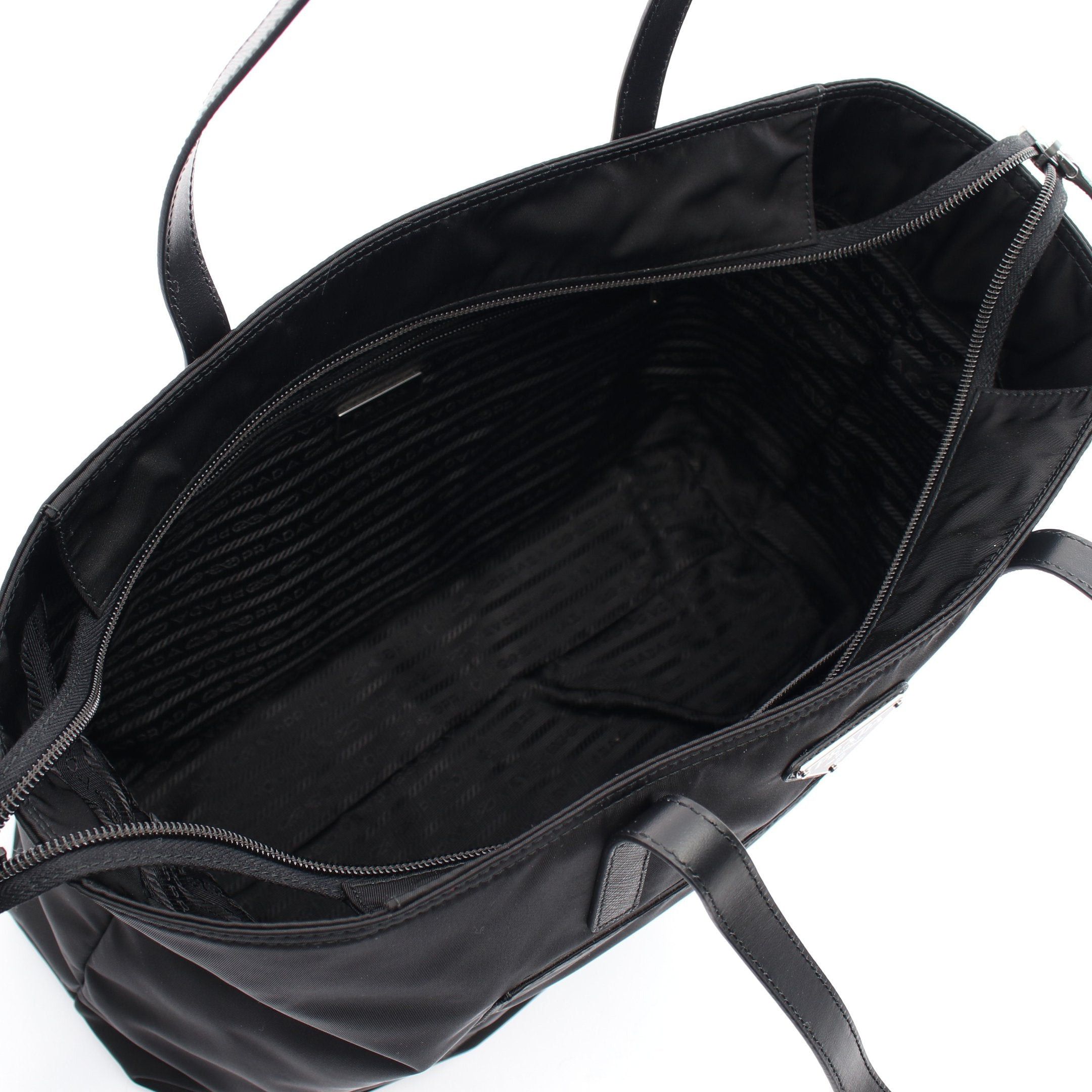 Prada Prada Re-Nylon Shoulder Bag Tote Nylon Leather Black Size ONE SIZE - 3 Thumbnail