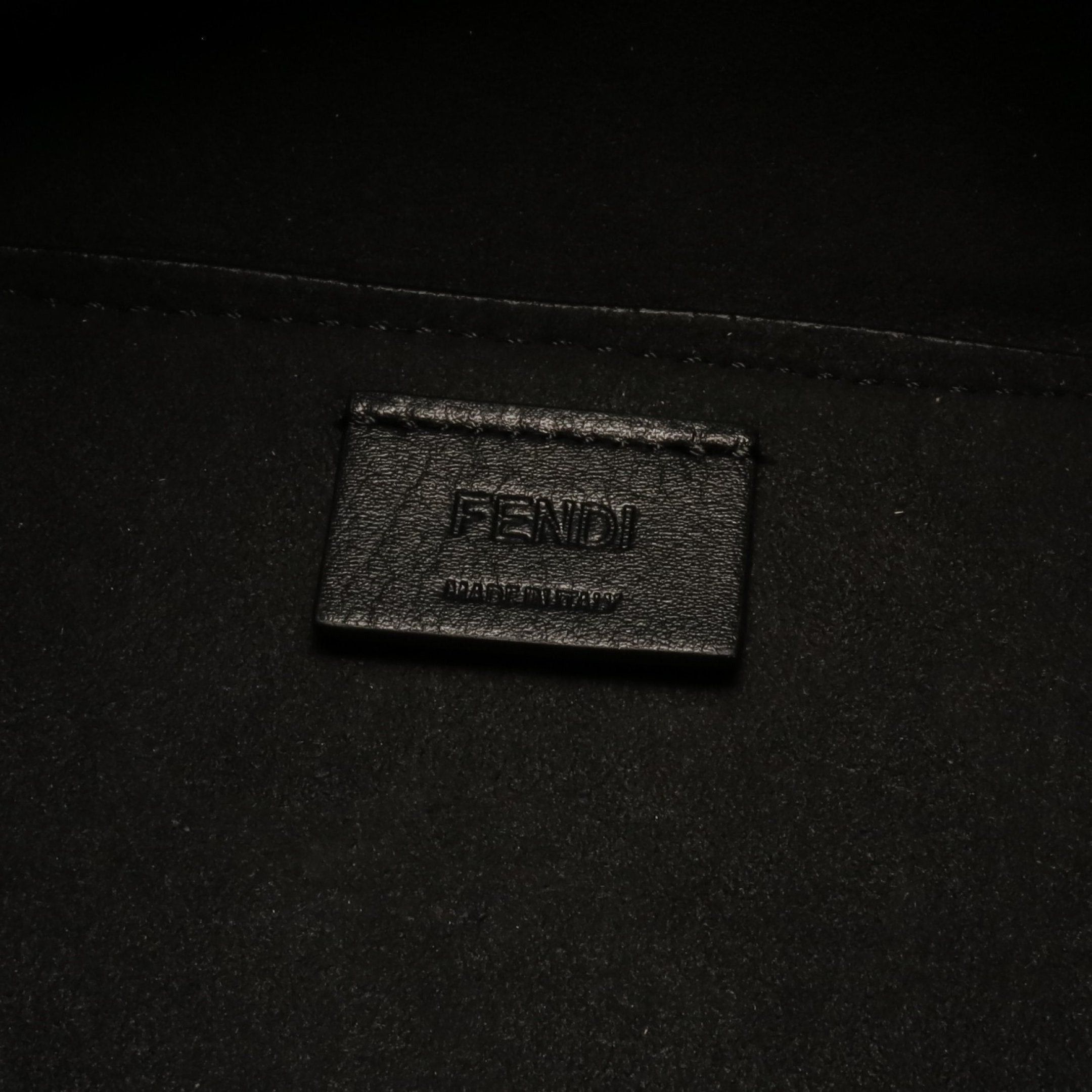 Fendi Fendi Origami Mini Shoulder Bag Leather Black Size ONE SIZE - 4 Thumbnail