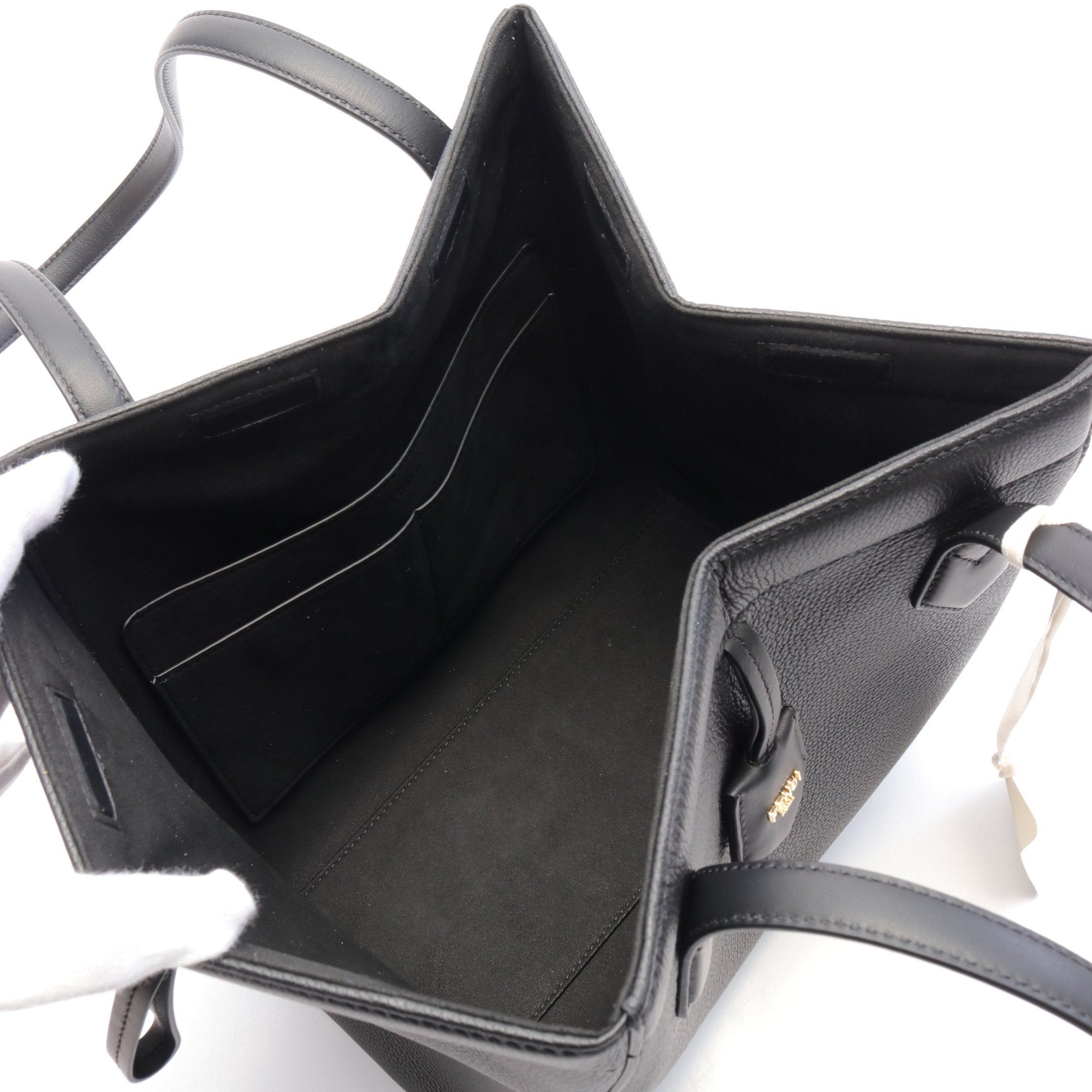 Fendi Fendi Origami Medium Shoulder Bag Tote Leather Black Size ONE SIZE - 3 Thumbnail