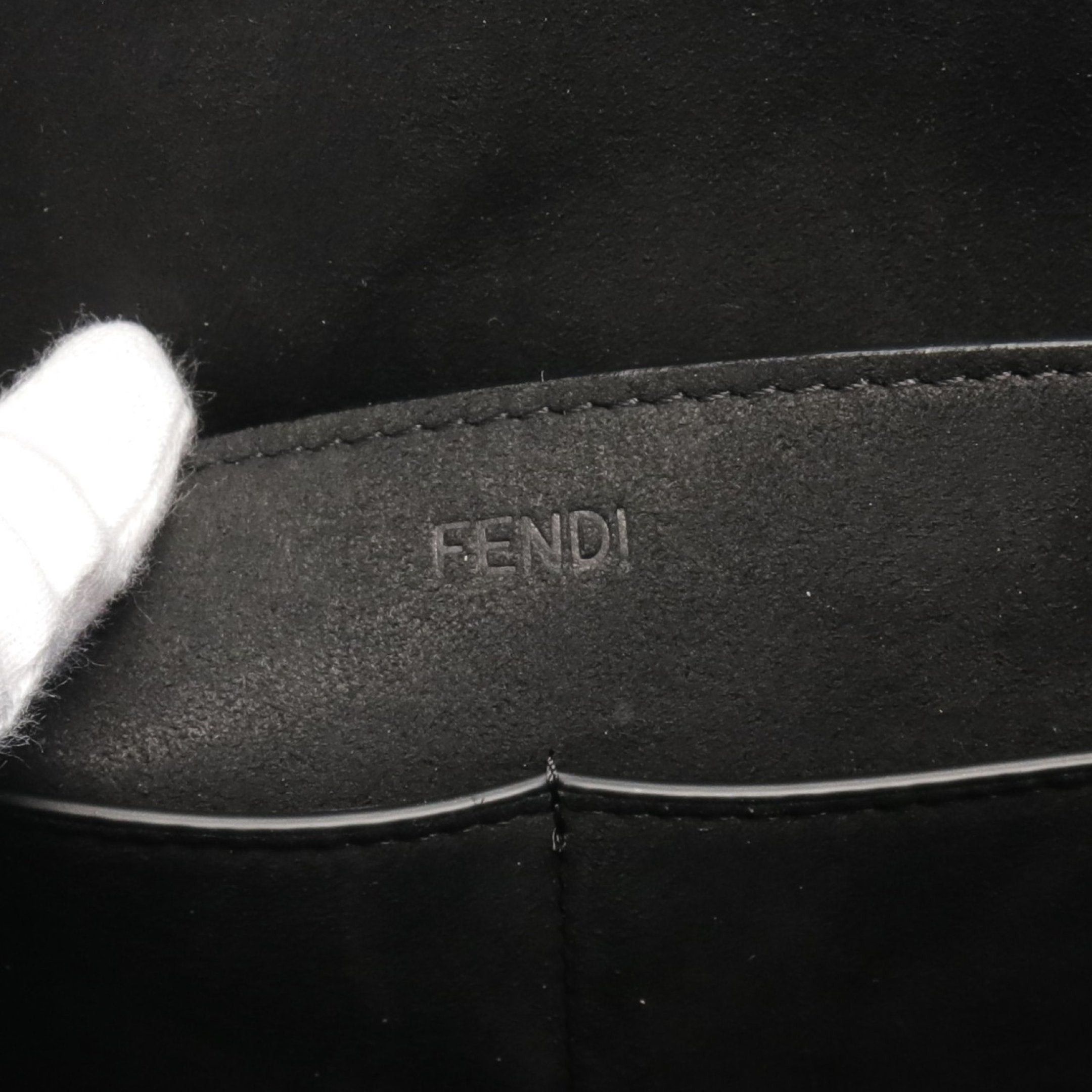 Fendi Fendi Origami Medium Shoulder Bag Tote Leather Black Size ONE SIZE - 4 Thumbnail