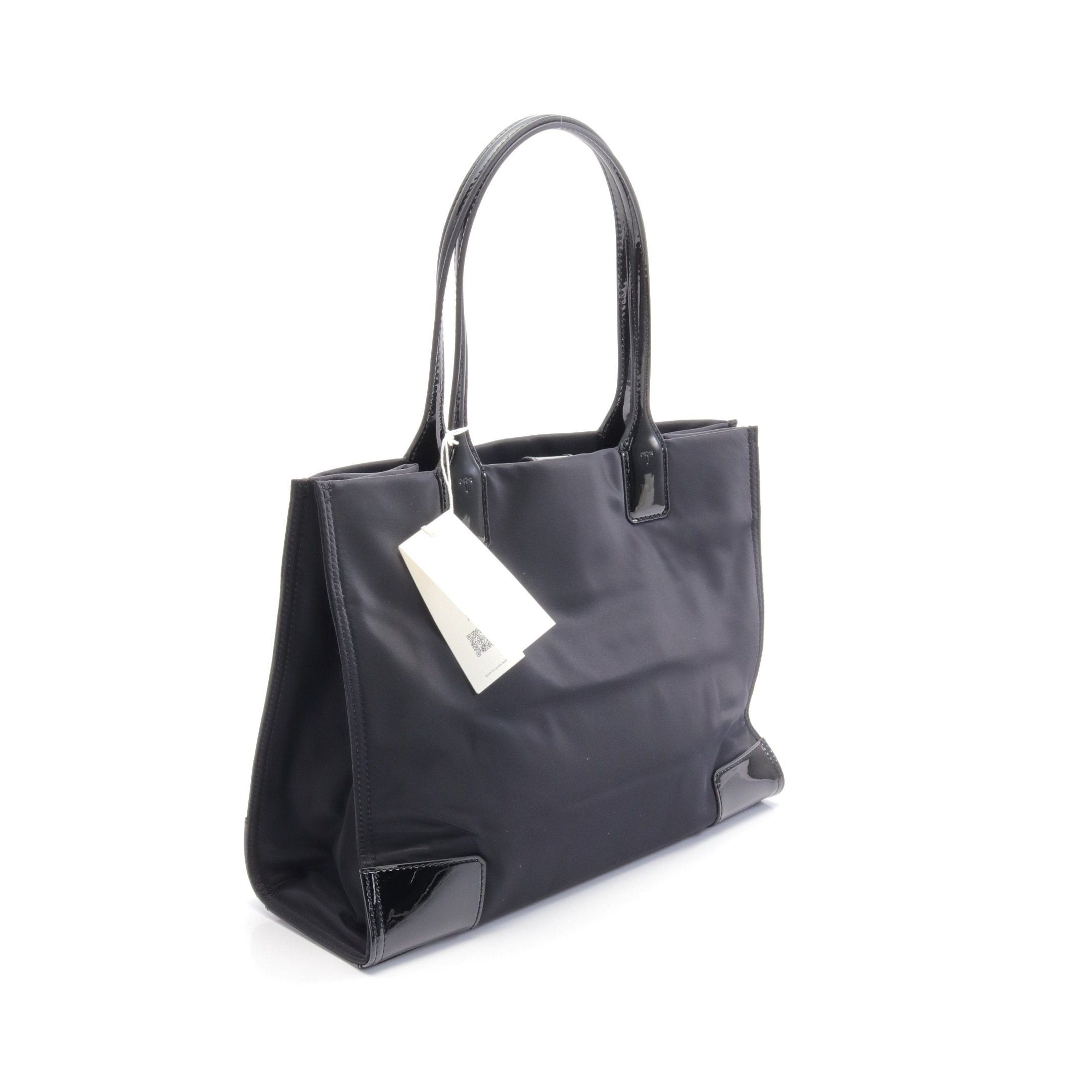 Tory Burch Tory Burch Ella Patent Samll Tote Small Handbag Bag Nylon Enamel Black Size ONE SIZE - 2 Thumbnail