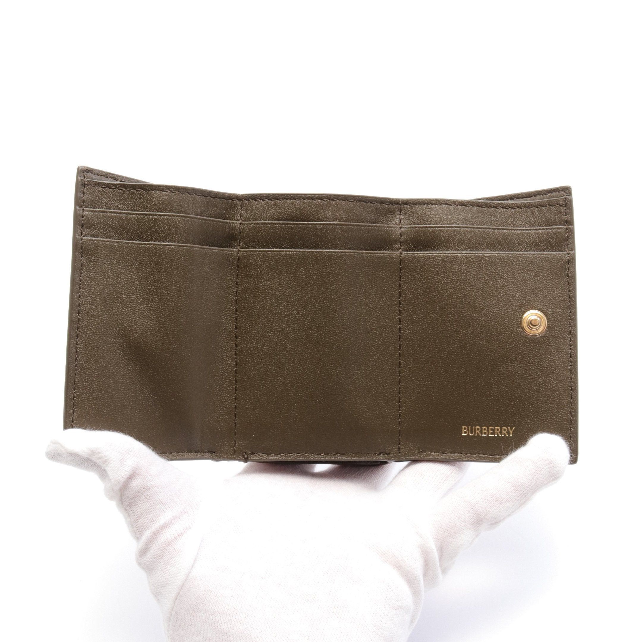 Burberry Burberry Check Compact Wallet Light Brown Black Multicolor Size ONE SIZE - 3 Thumbnail