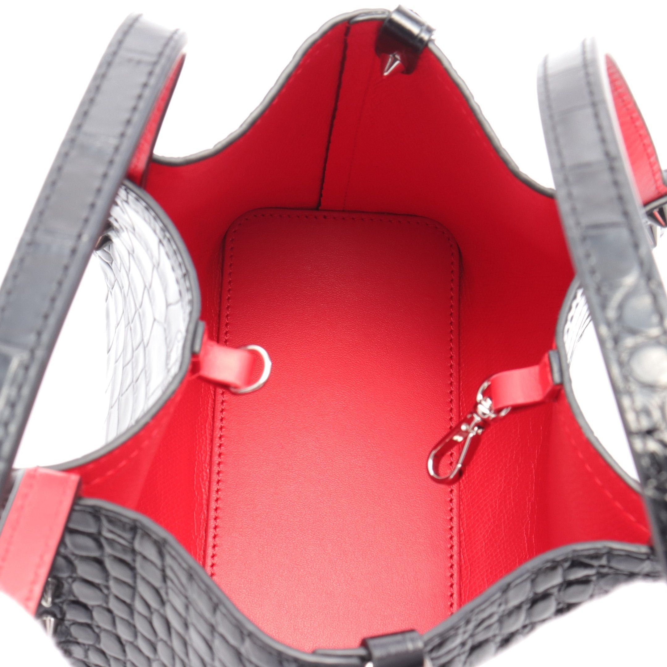 Christian Louboutin Christian Louboutin Cabarock Mini Handbag Leather Black Size ONE SIZE - 3 Thumbnail