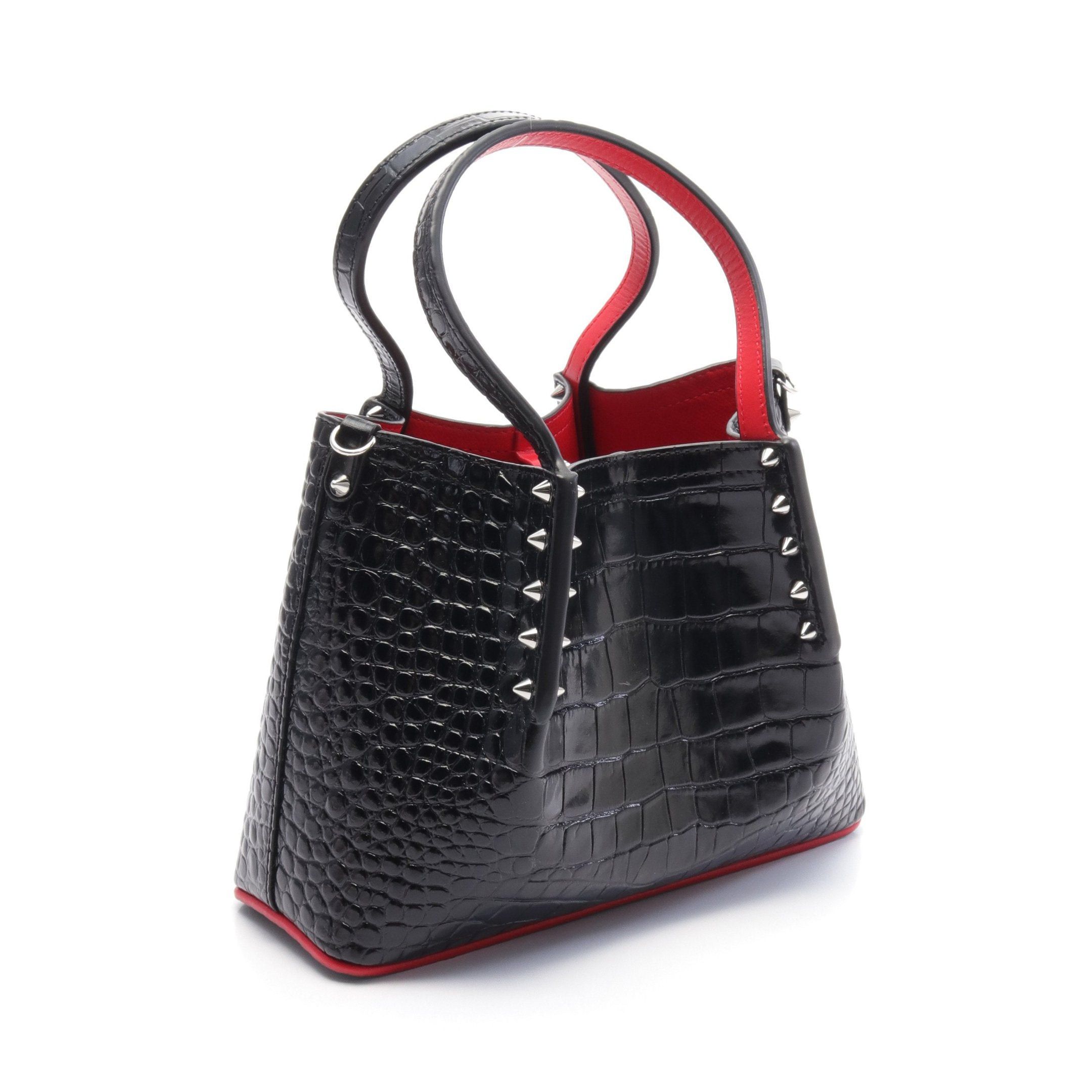 Christian Louboutin Christian Louboutin Cabarock Mini Handbag Leather Black Size ONE SIZE - 2 Thumbnail