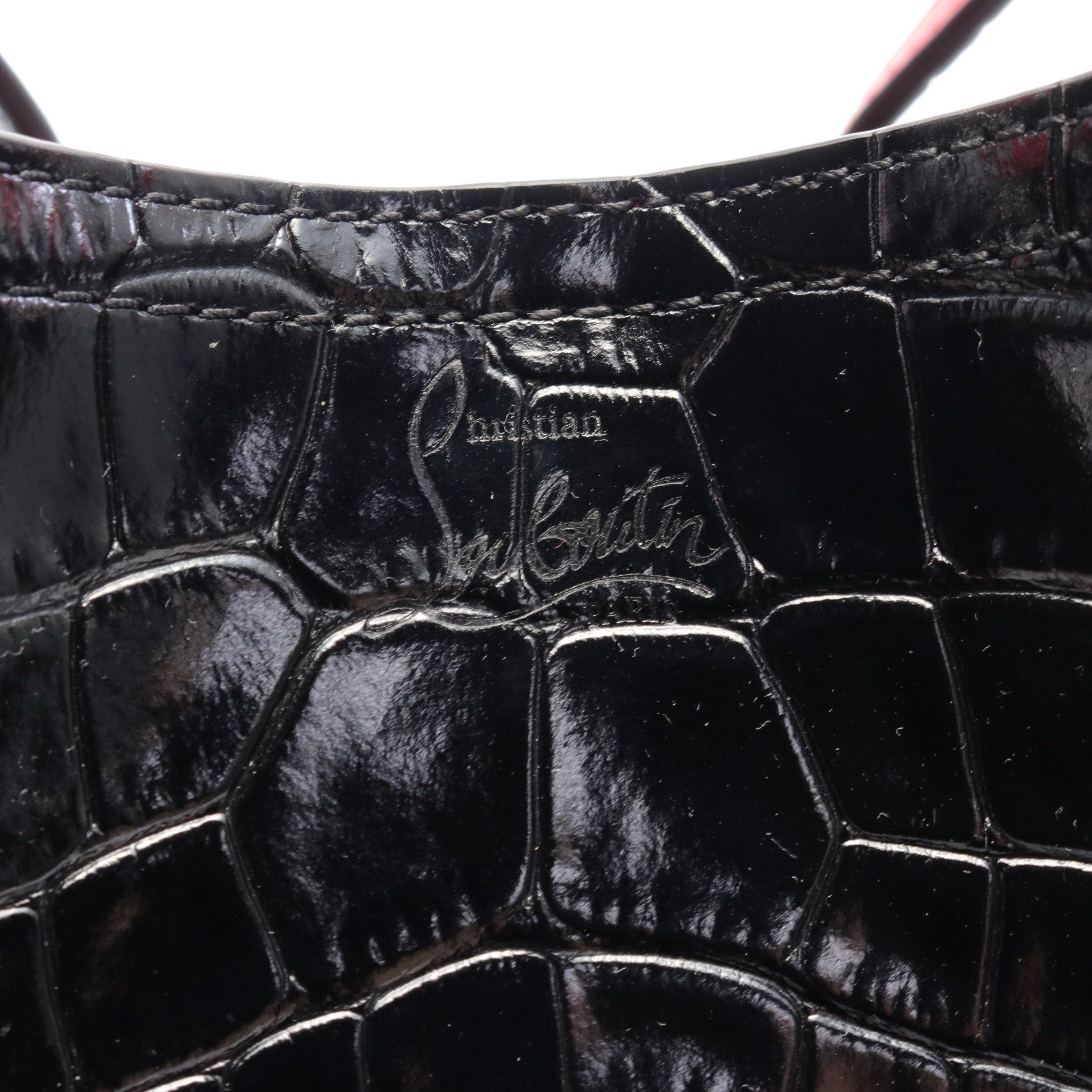 Christian Louboutin Christian Louboutin Cabarock Mini Handbag Leather Black Size ONE SIZE - 4 Thumbnail
