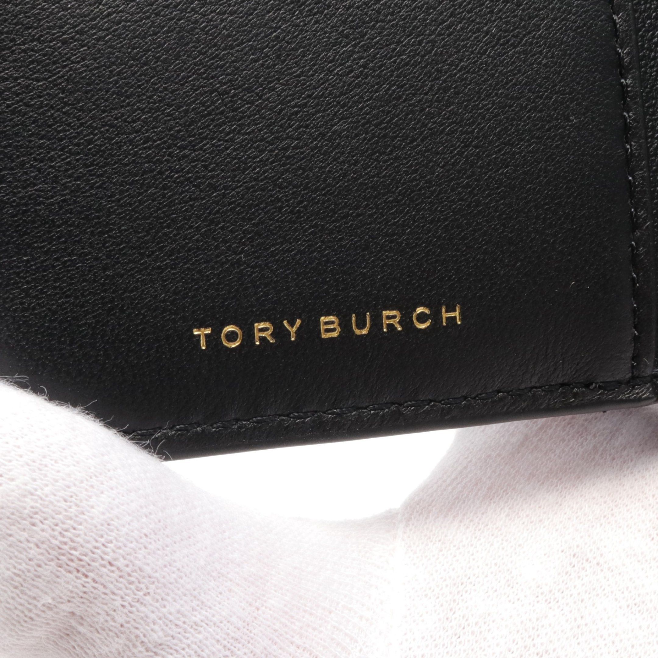 Tory Burch Tory Burch Kira Bi-Fold Wallet Leather Black Size ONE SIZE - 4 Thumbnail
