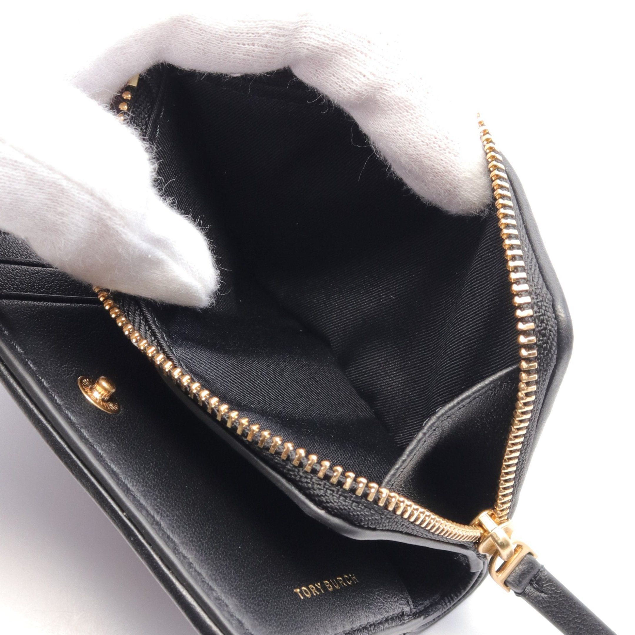 Tory Burch Tory Burch Kira Bi-Fold Wallet Leather Black Size ONE SIZE - 6 Thumbnail