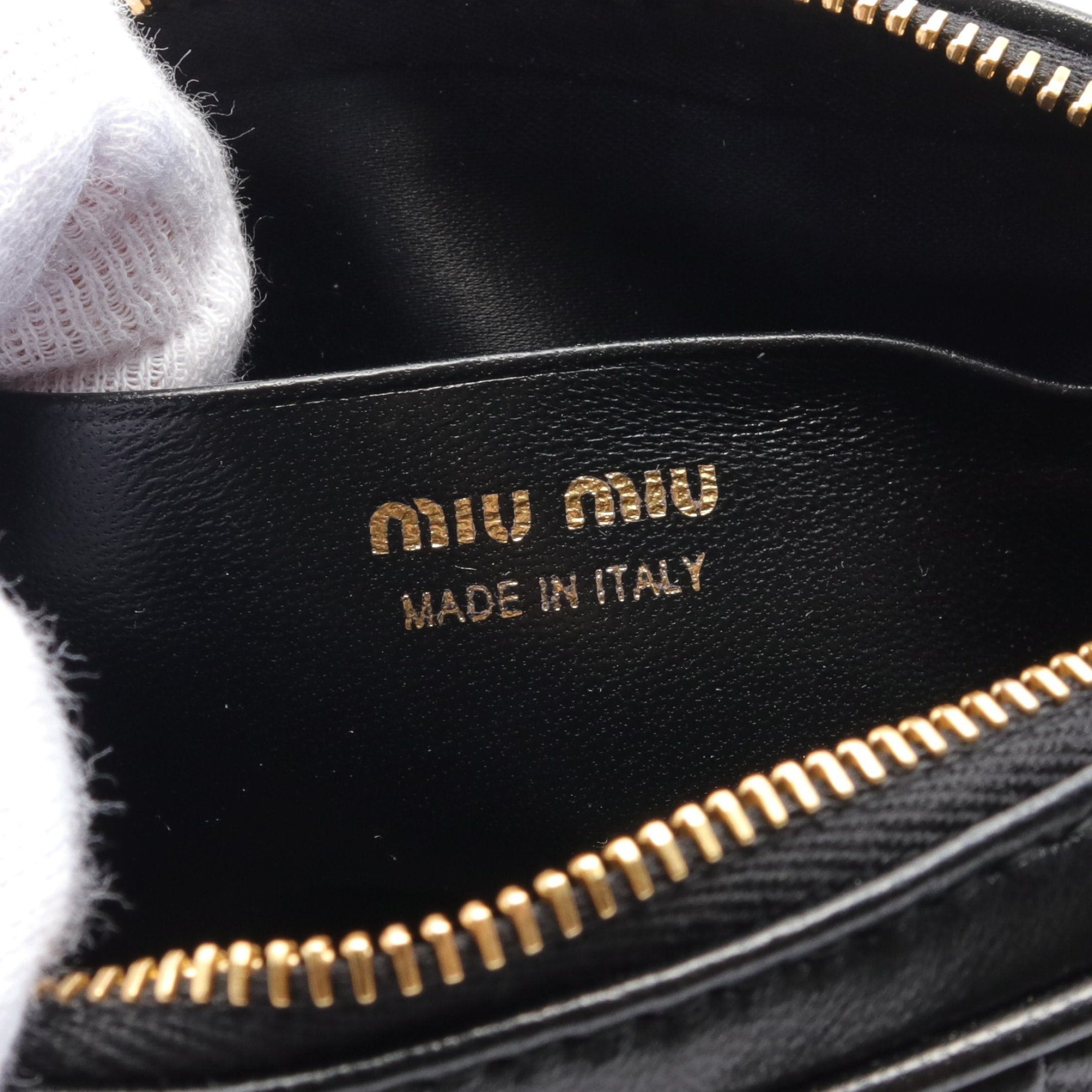 Miu Miu Miu Miu Matelasse Body Bag Leather Black Size ONE SIZE - 4 Thumbnail