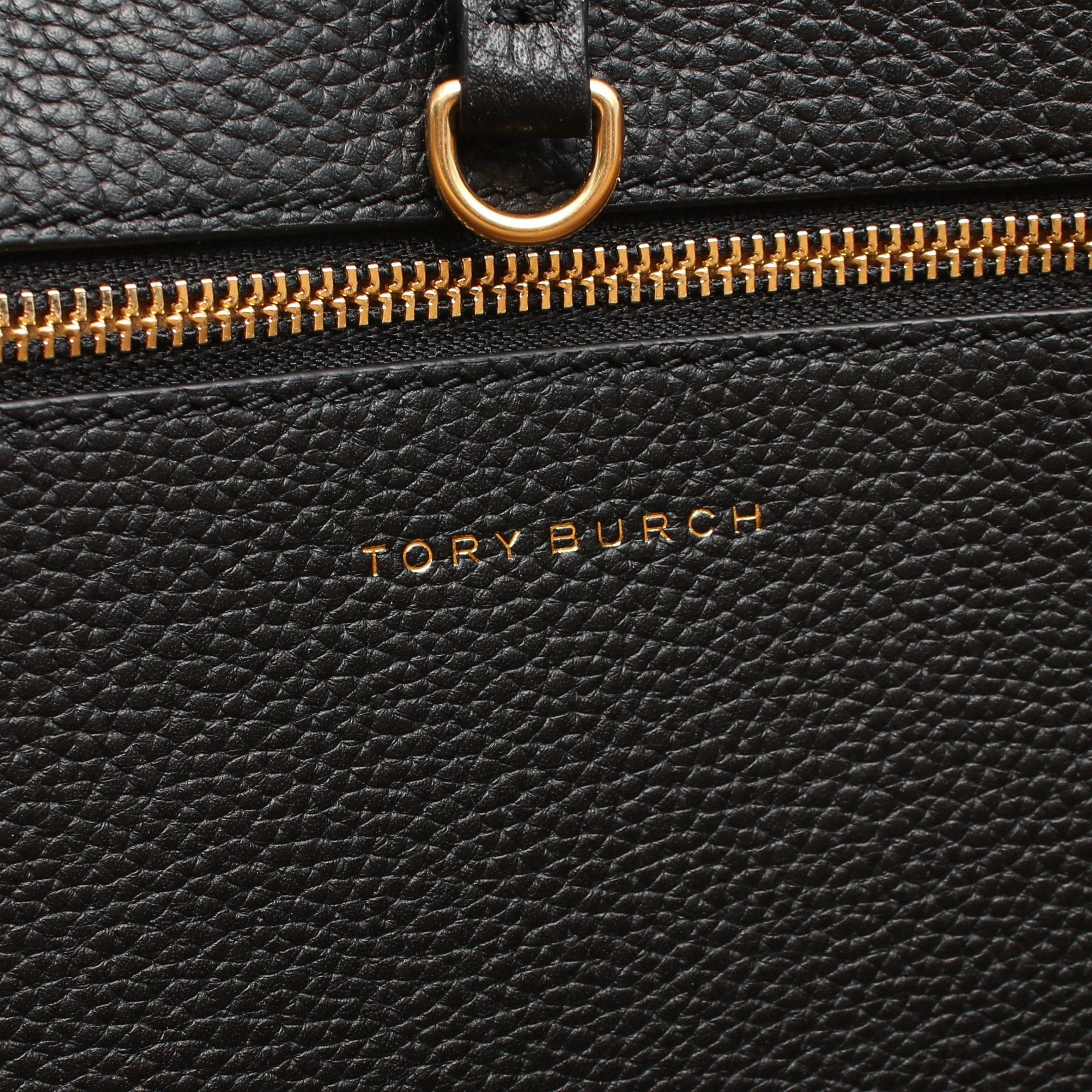 Tory Burch Tory Burch Mcgraw Mcglow Shoulder Bag Tote Leather Black Size ONE SIZE - 4 Thumbnail