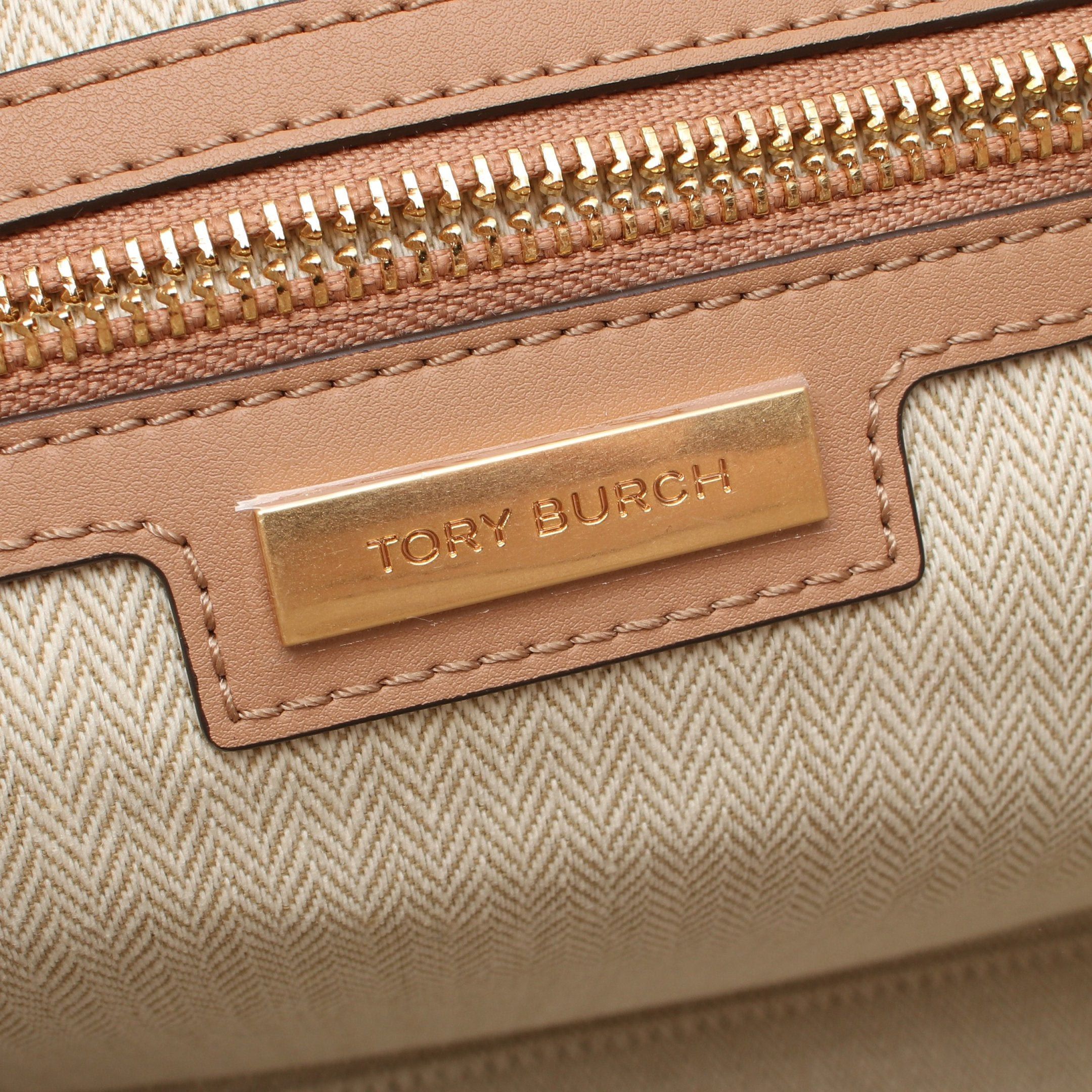 Tory Burch Tory Burch Ella Shoulder Bag Tote Fake Leather Light Brown Size ONE SIZE - 4 Thumbnail