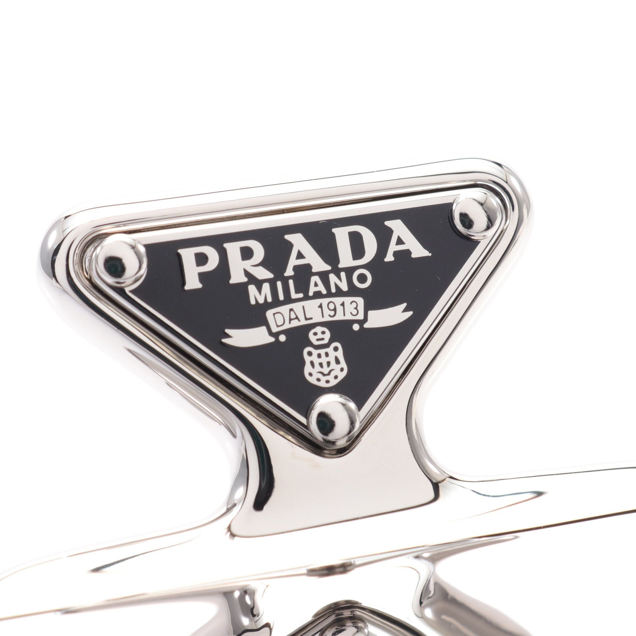Prada Prada Hair Clip Silver Black Size ONE SIZE - 3 Thumbnail