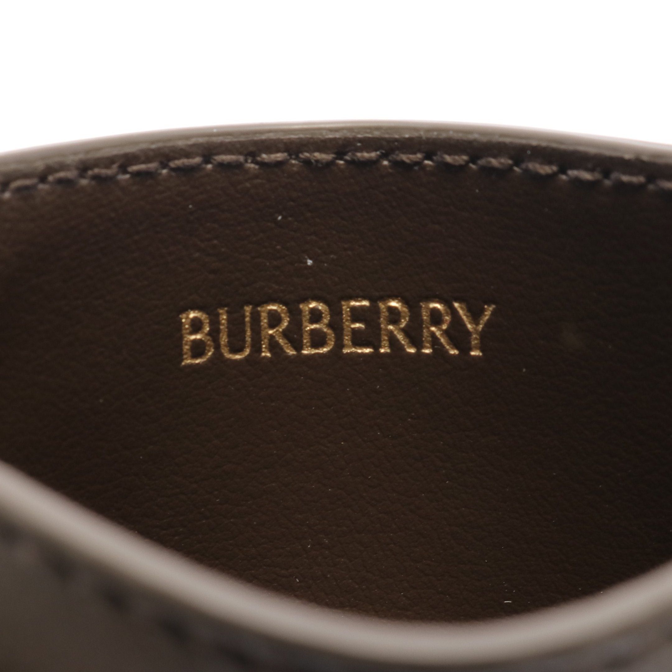 Burberry Burberry Check Card Case Leather Beige Brown Multicolor Size ONE SIZE - 4 Thumbnail