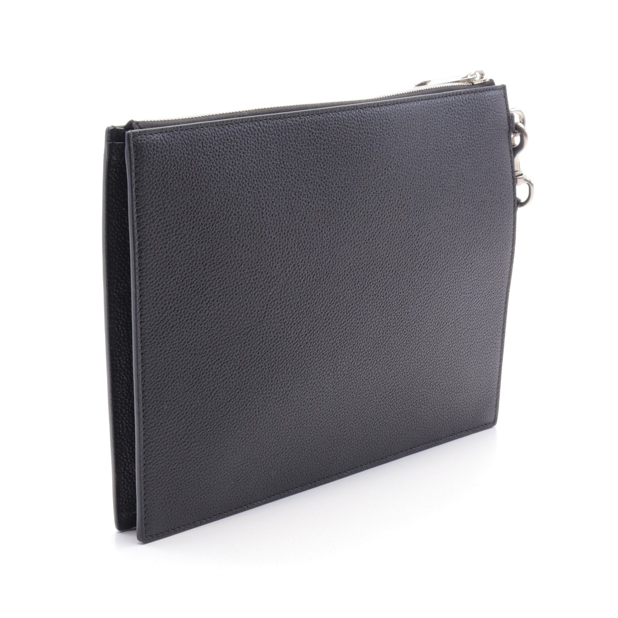 Gucci Gucci Gg Supreme Clutch Bag Leather Black Size ONE SIZE - 2 Thumbnail
