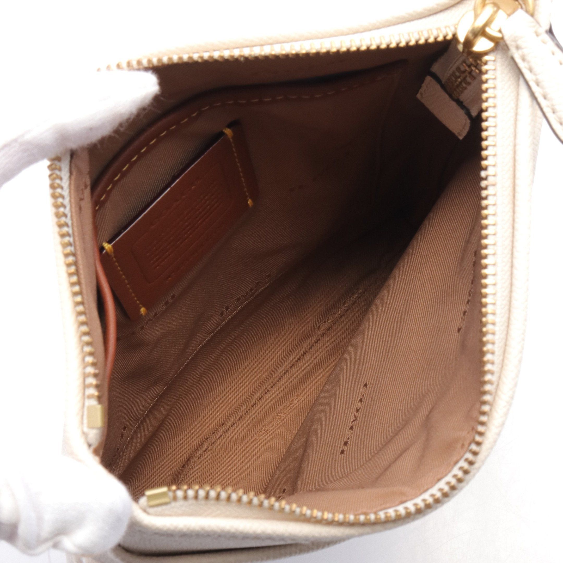 Coach Coach Kit Shoulder Bag Leather Ivory Size ONE SIZE - 3 Thumbnail