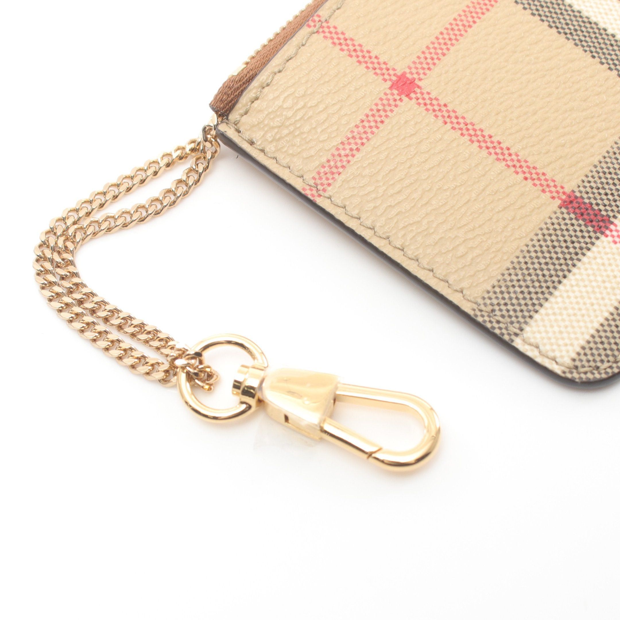 Burberry Burberry Check Coin Purse Beige Multicolor With Key Ring Size ONE SIZE - 5 Thumbnail