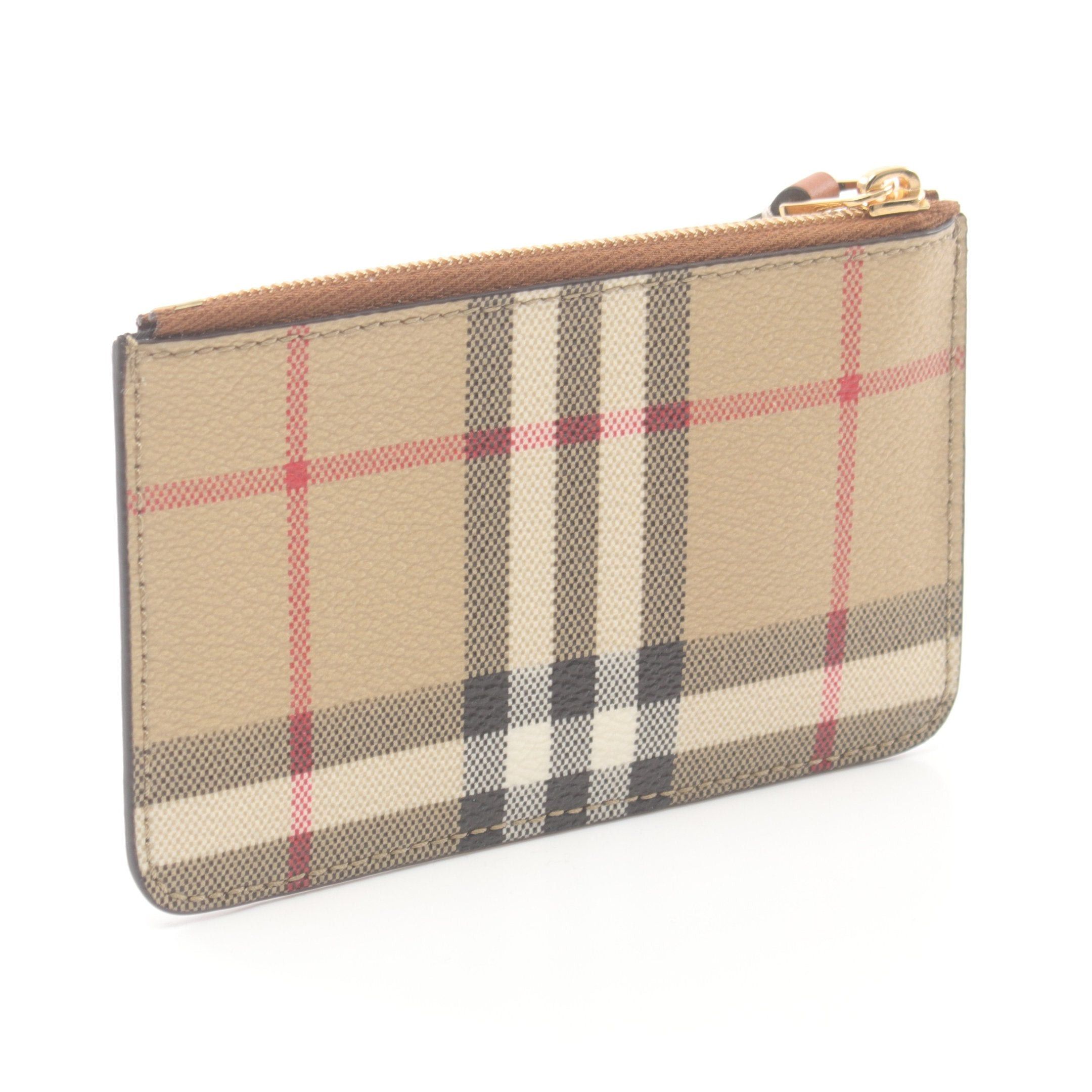 Burberry Burberry Check Coin Purse Beige Multicolor With Key Ring Size ONE SIZE - 2 Thumbnail
