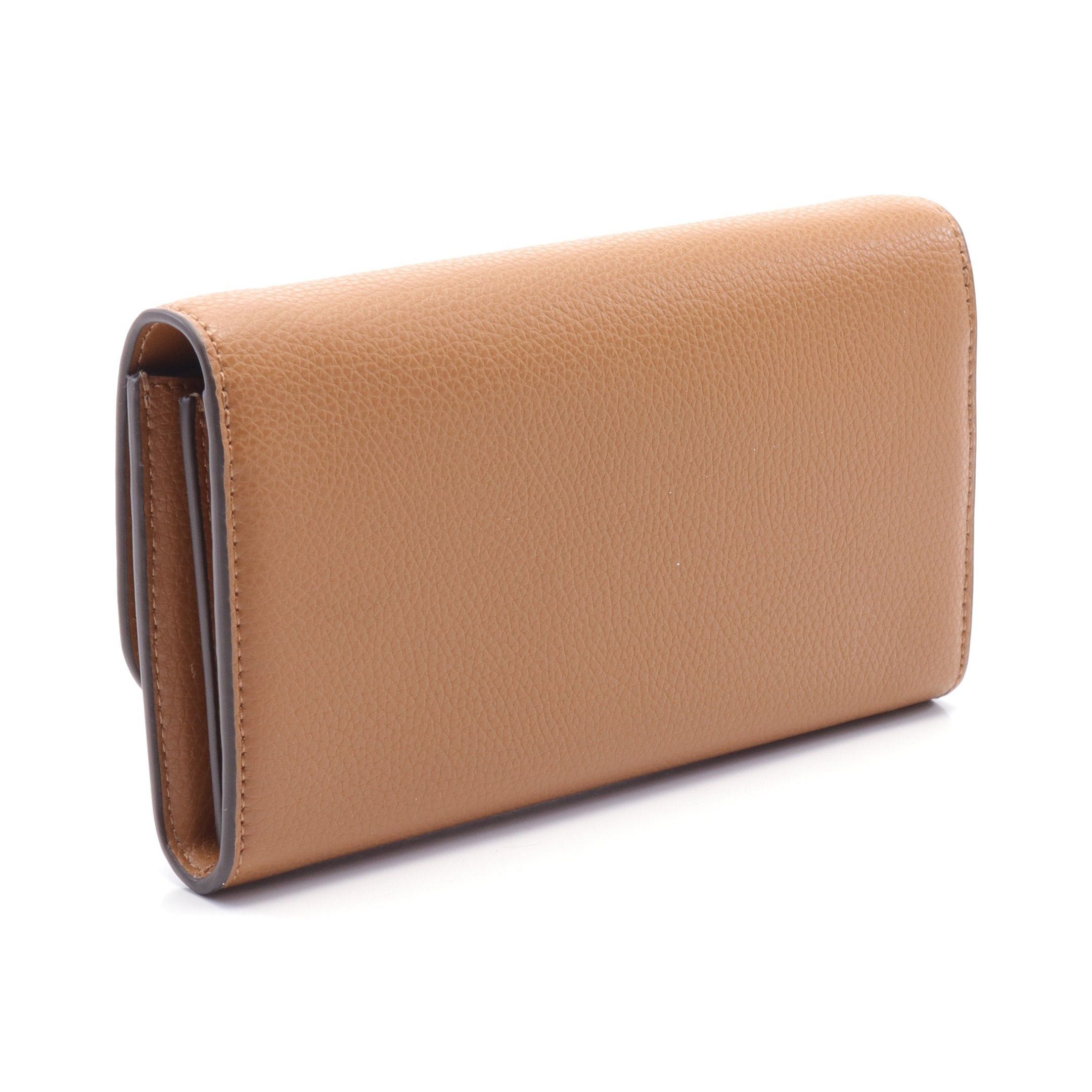 Tory Burch Tory Burch Robinson Chain Wallet Leather Brown Size ONE SIZE - 2 Thumbnail