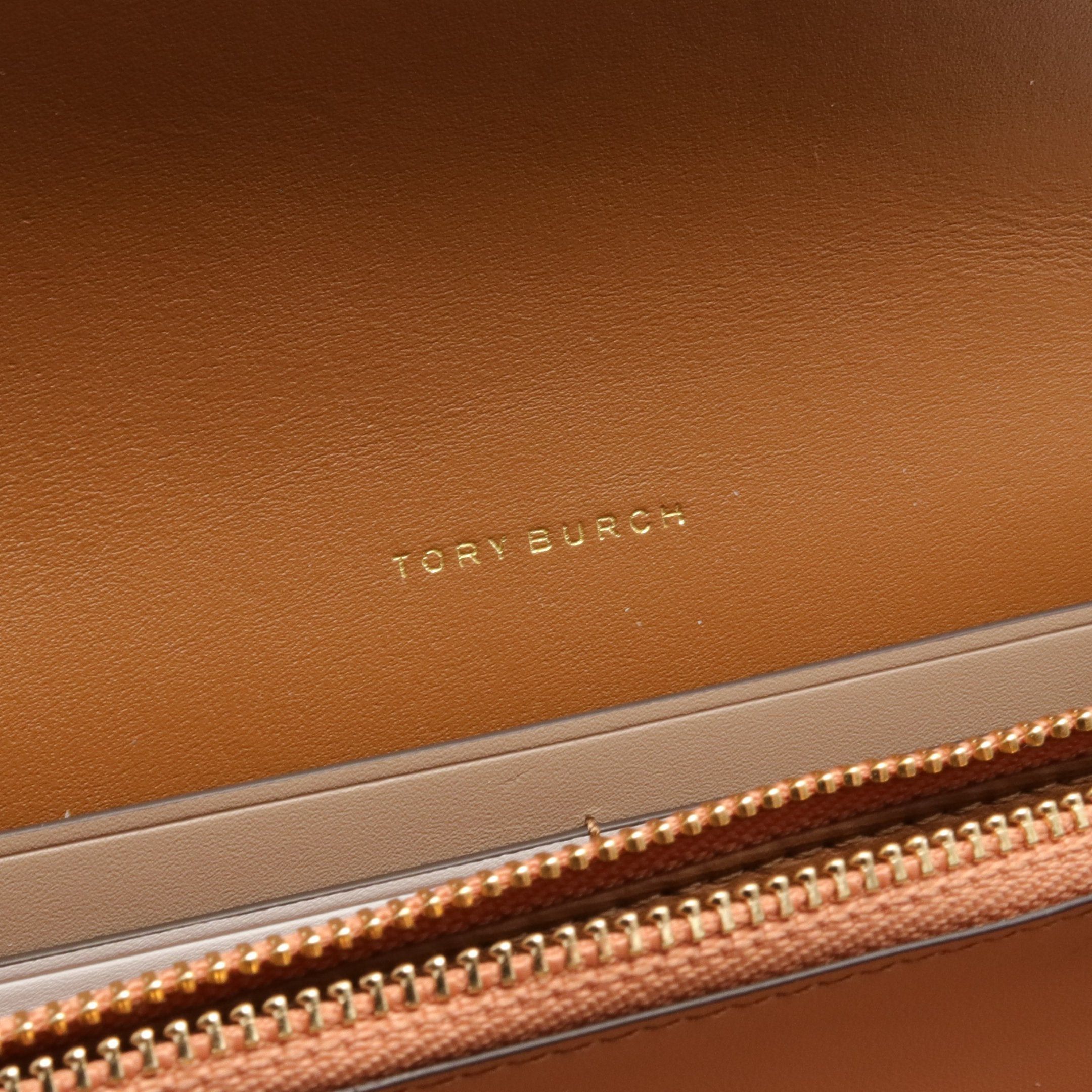 Tory Burch Tory Burch Robinson Chain Wallet Leather Brown Size ONE SIZE - 4 Thumbnail