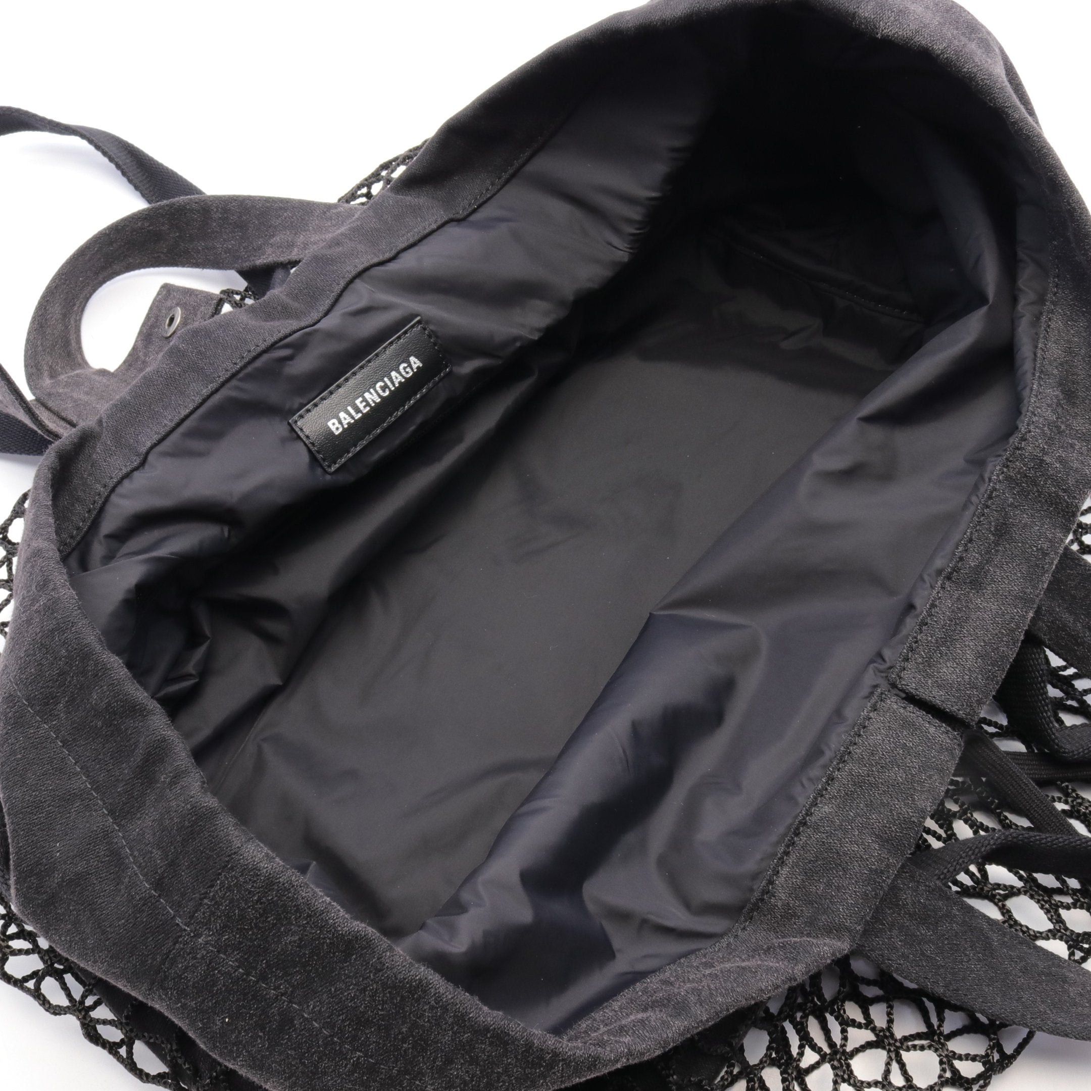 Balenciaga Balenciaga 24/7 Medium Handbag Tote Bag Denim Nylon Black Size ONE SIZE - 3 Thumbnail