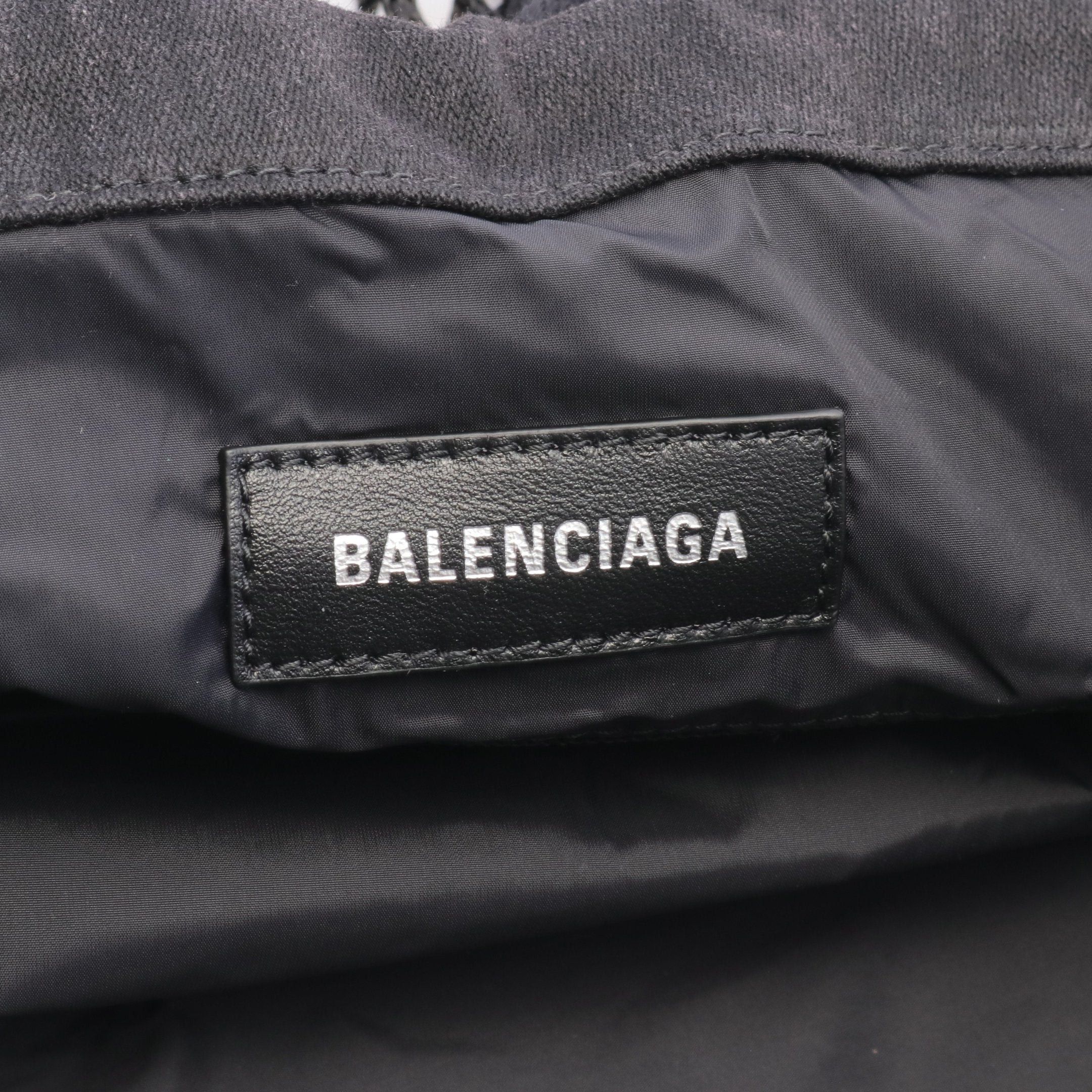 Balenciaga Balenciaga 24/7 Medium Handbag Tote Bag Denim Nylon Black Size ONE SIZE - 4 Thumbnail