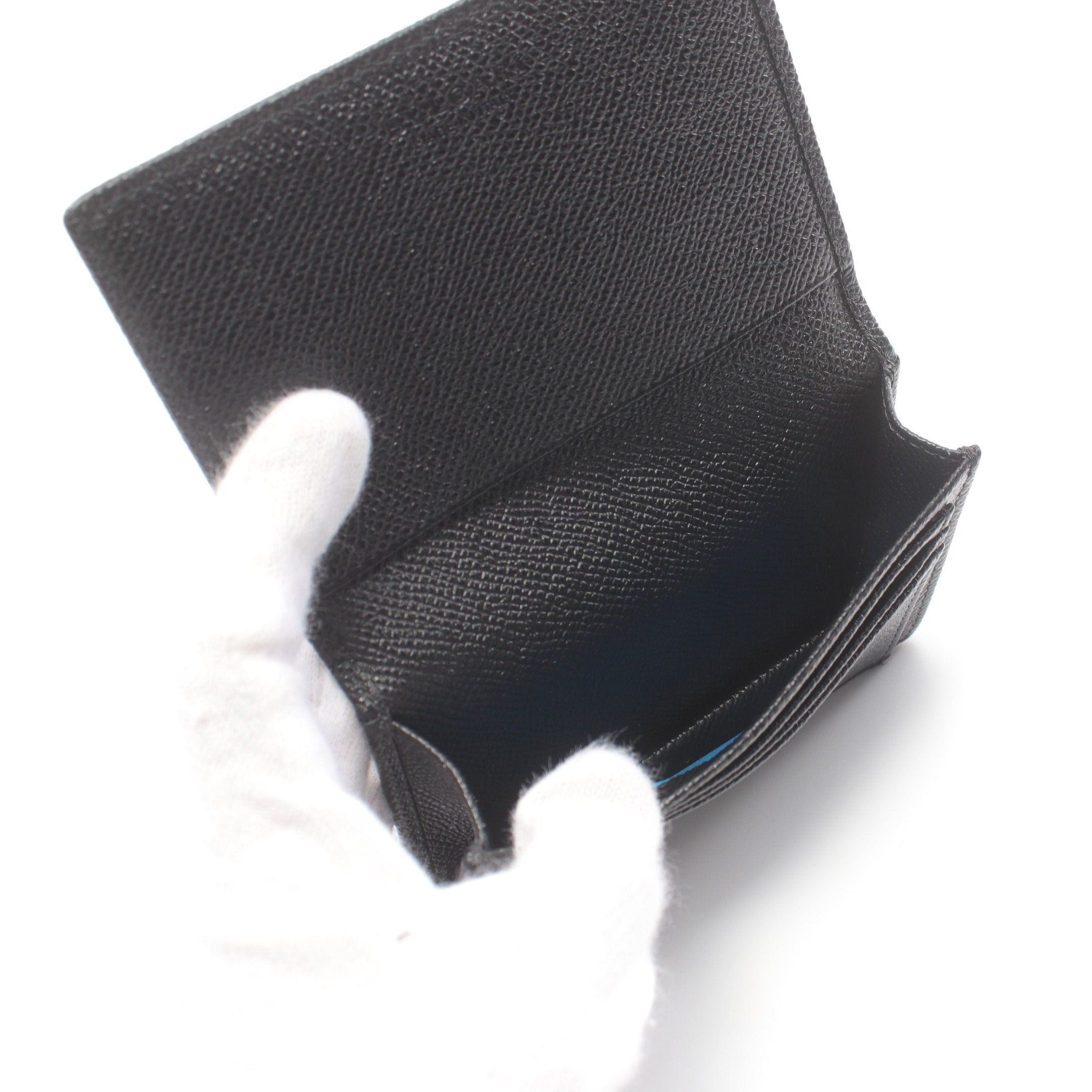 Bvlgari Bvlgari Bulgari Man Card Case Name Holder Leather Black Size ONE SIZE - 3 Thumbnail