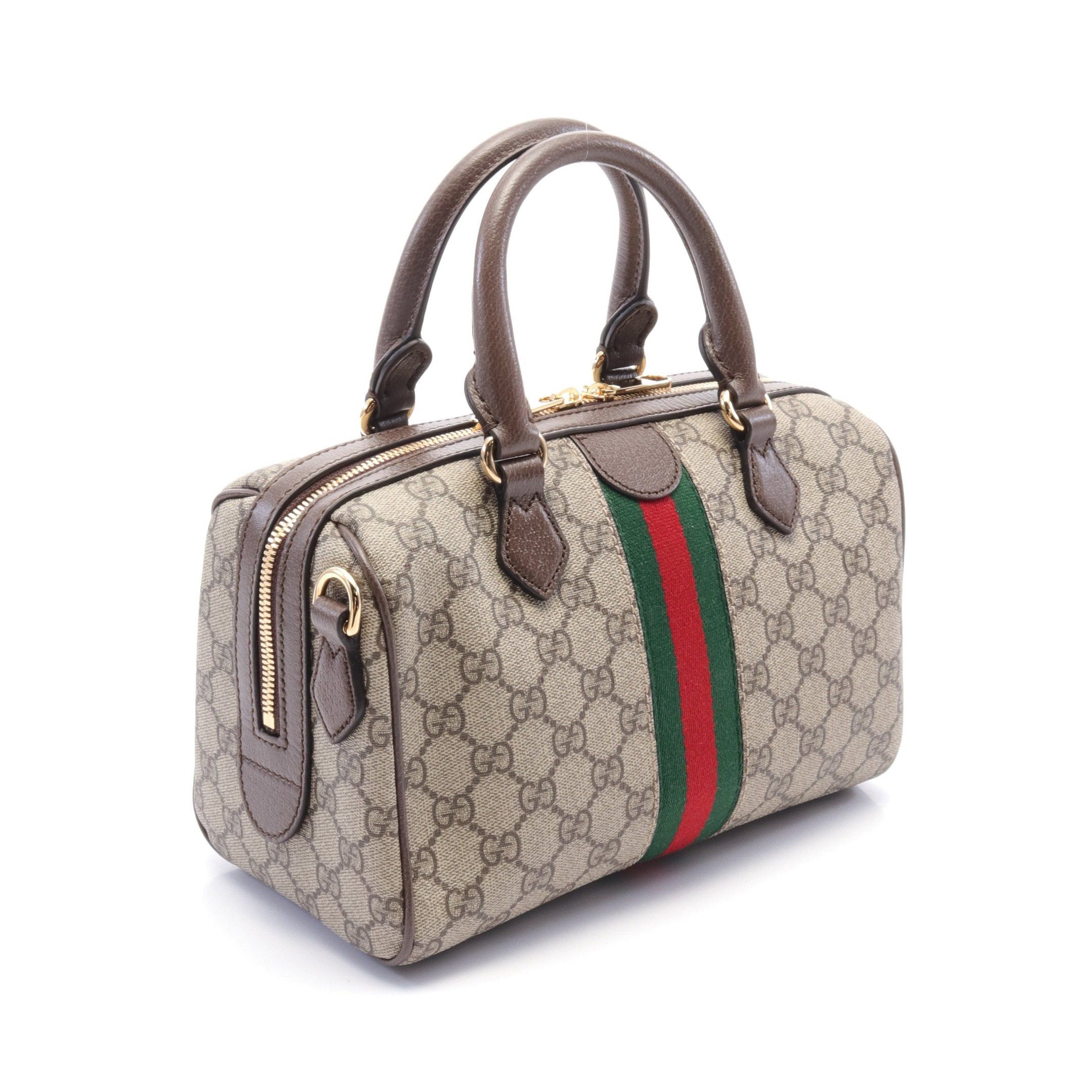 Gucci Gucci Ophidia Gg Supreme Small Top Handle Bag Handbag Leather Beige Brown Size ONE SIZE - 2 Thumbnail