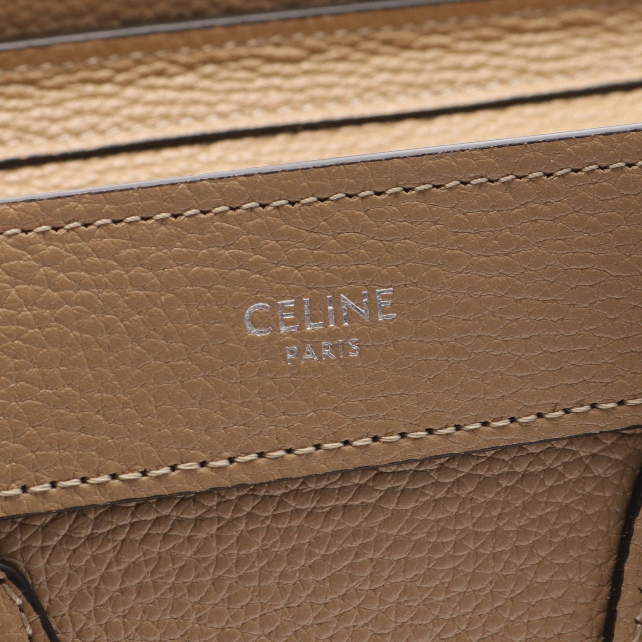 Celine Celine Luggage Nano Shopper Handbag Leather Light Brown Size ONE SIZE - 4 Thumbnail