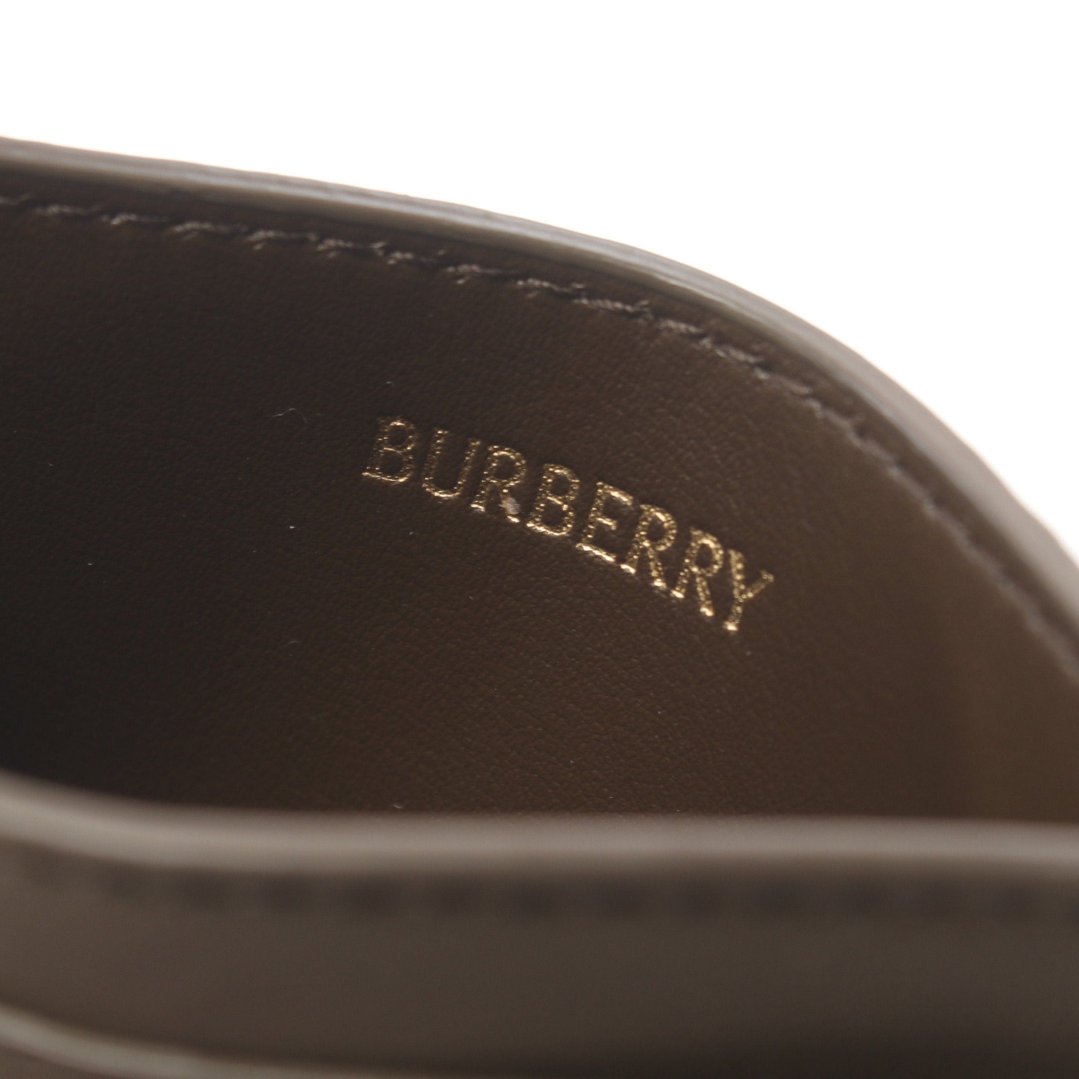 Burberry Burberry Check Card Case Leather Beige Brown Multicolor Size ONE SIZE - 4 Thumbnail