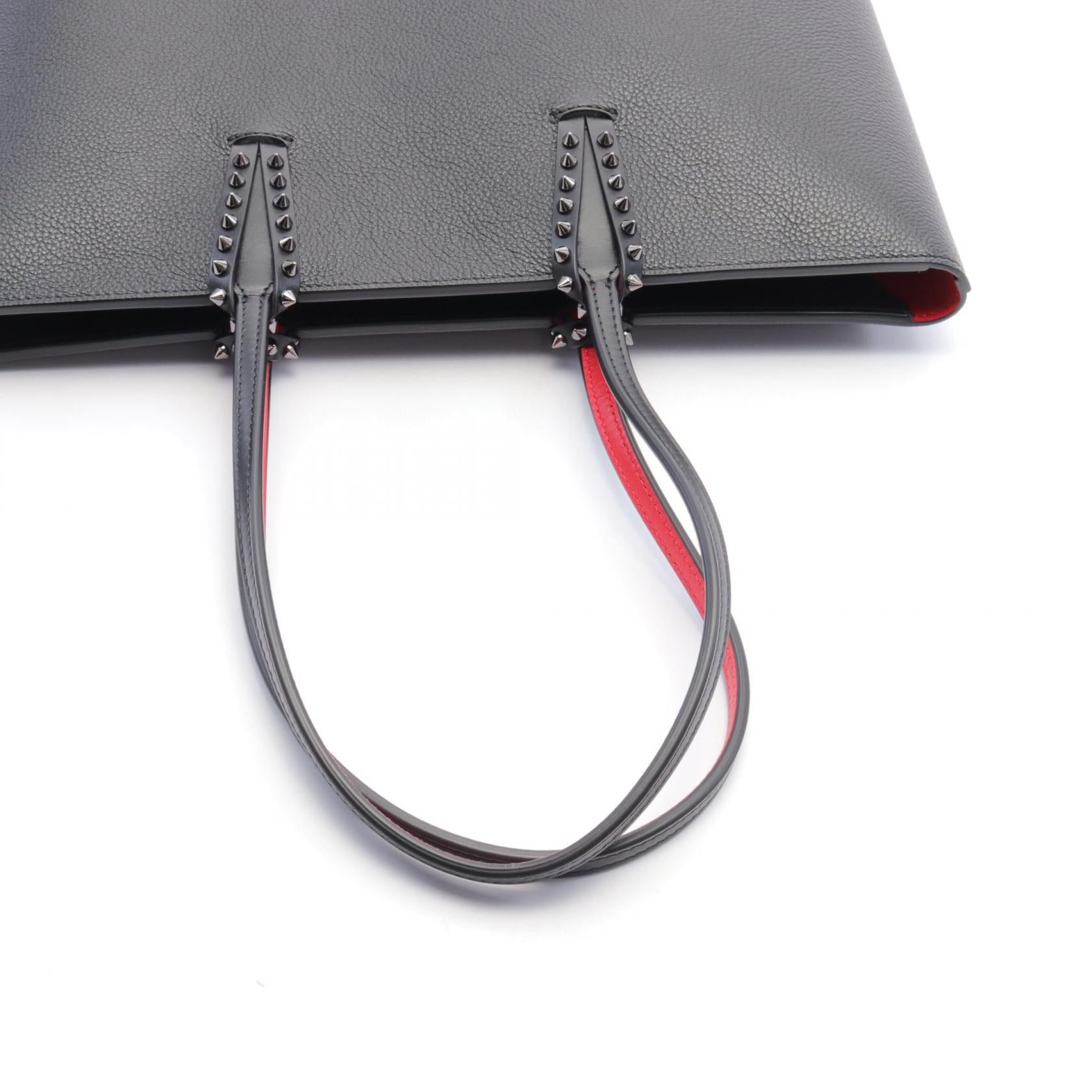 Christian Louboutin Christian Louboutin Cabata Handbag Tote Bag Leather Black Size ONE SIZE - 5 Thumbnail