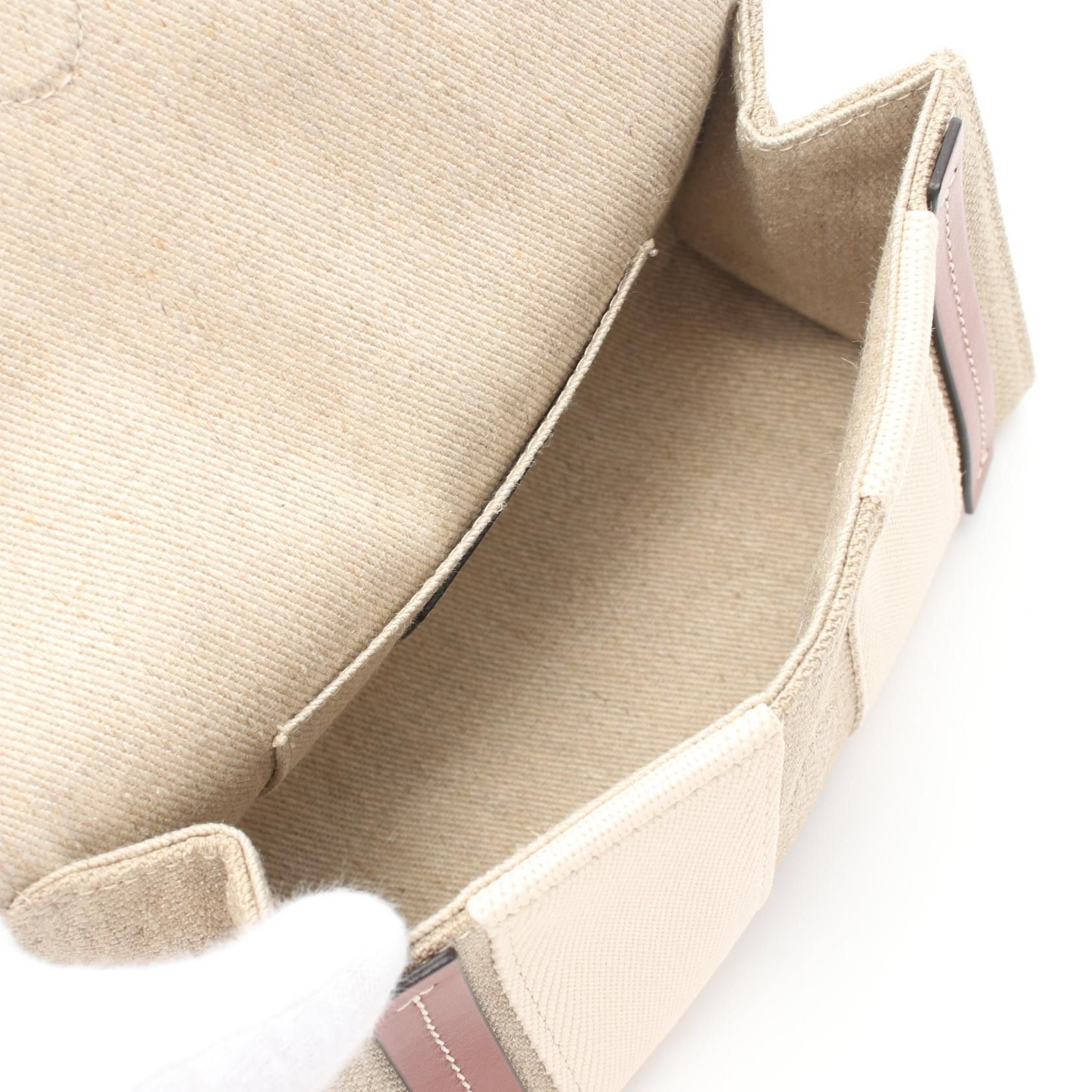 Chloe Chloe Woody Body Bag Fabric Leather Beige Brown White Size ONE SIZE - 3 Thumbnail