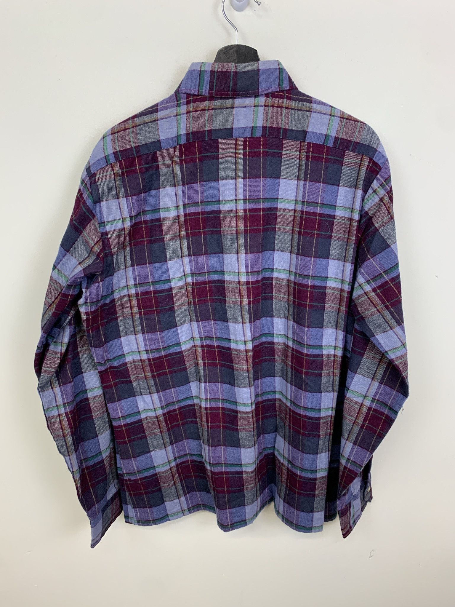 Flannel Vintage Flannel 1990s Button Up Blue Tone Flannel Size L Size US L / EU 52-54 / 3 - 3 Thumbnail