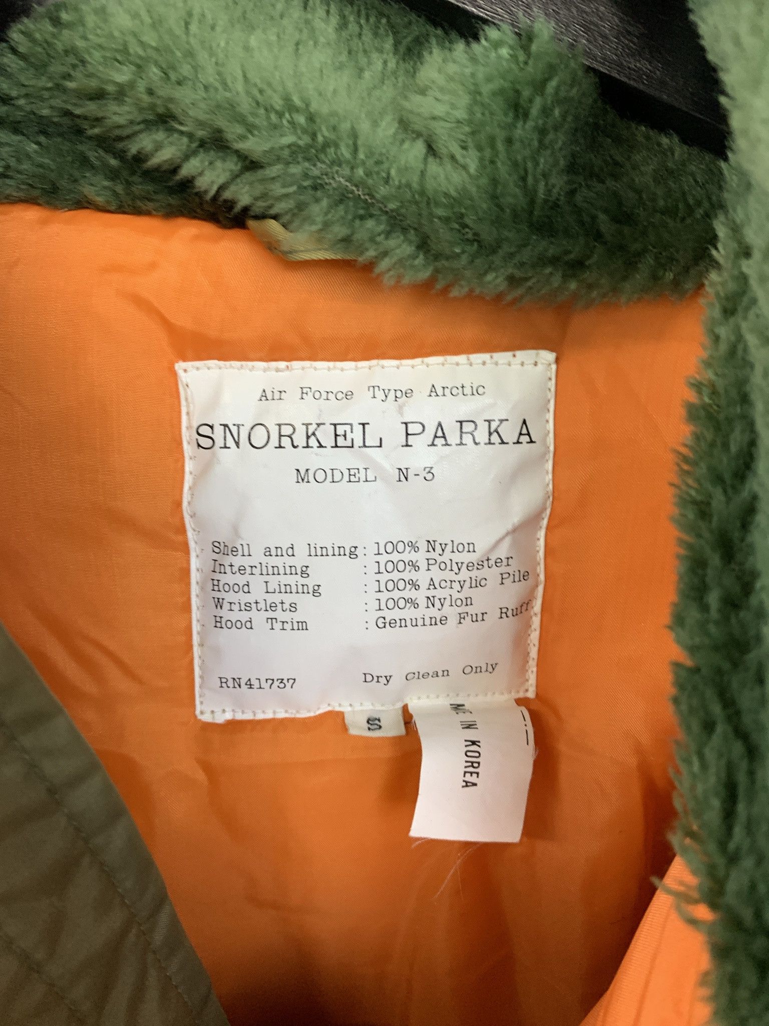 Other vintage Parks 1990s US Military N-3B Fur Collar Snorkel Parka Size Small Size US S / EU 44-46 / 1 - 3 Thumbnail