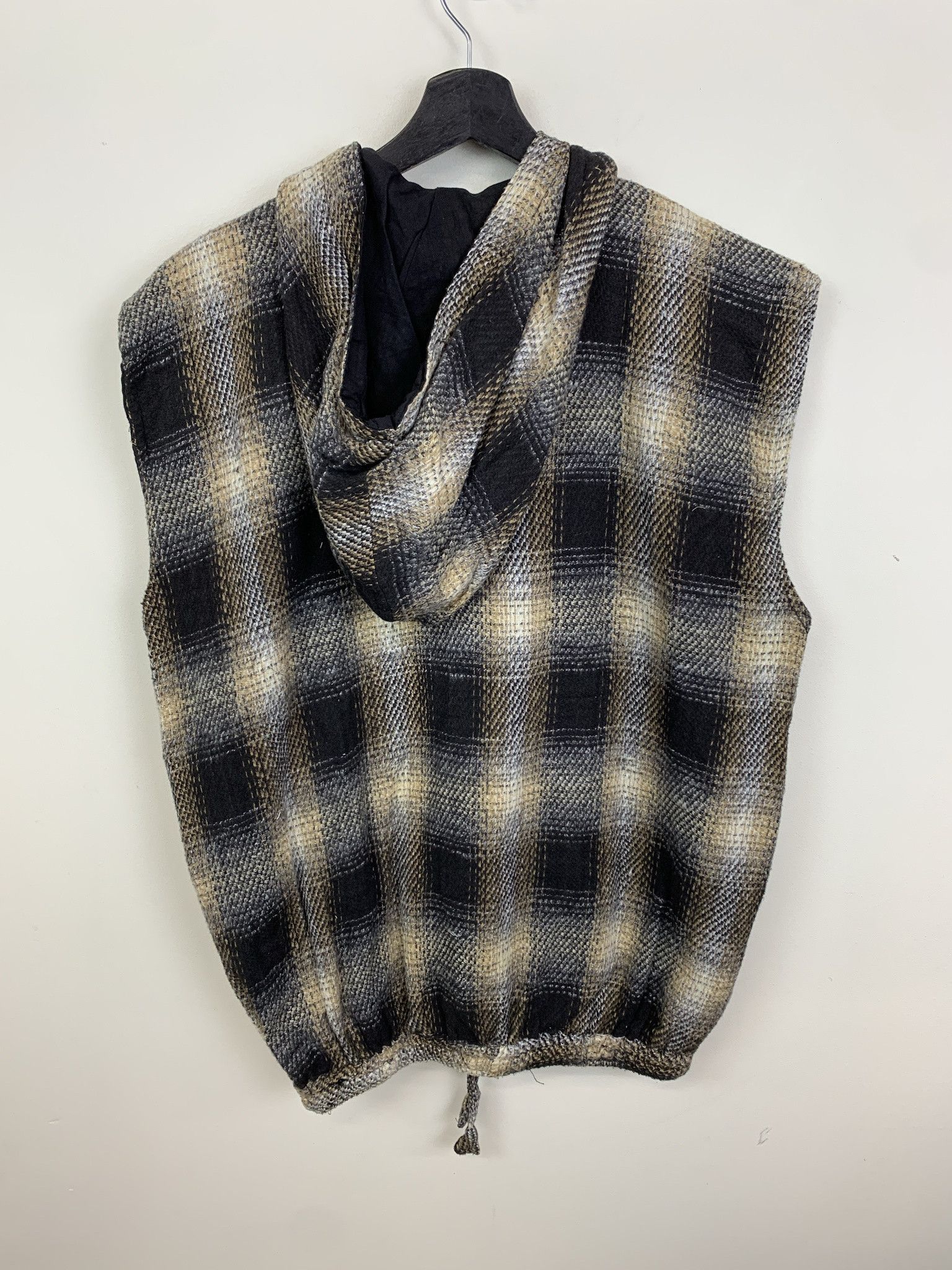 Vintage Vintage Nepalese Black Checker Anorak Hooded Vest Size M Size US M / EU 48-50 / 2 - 3 Thumbnail
