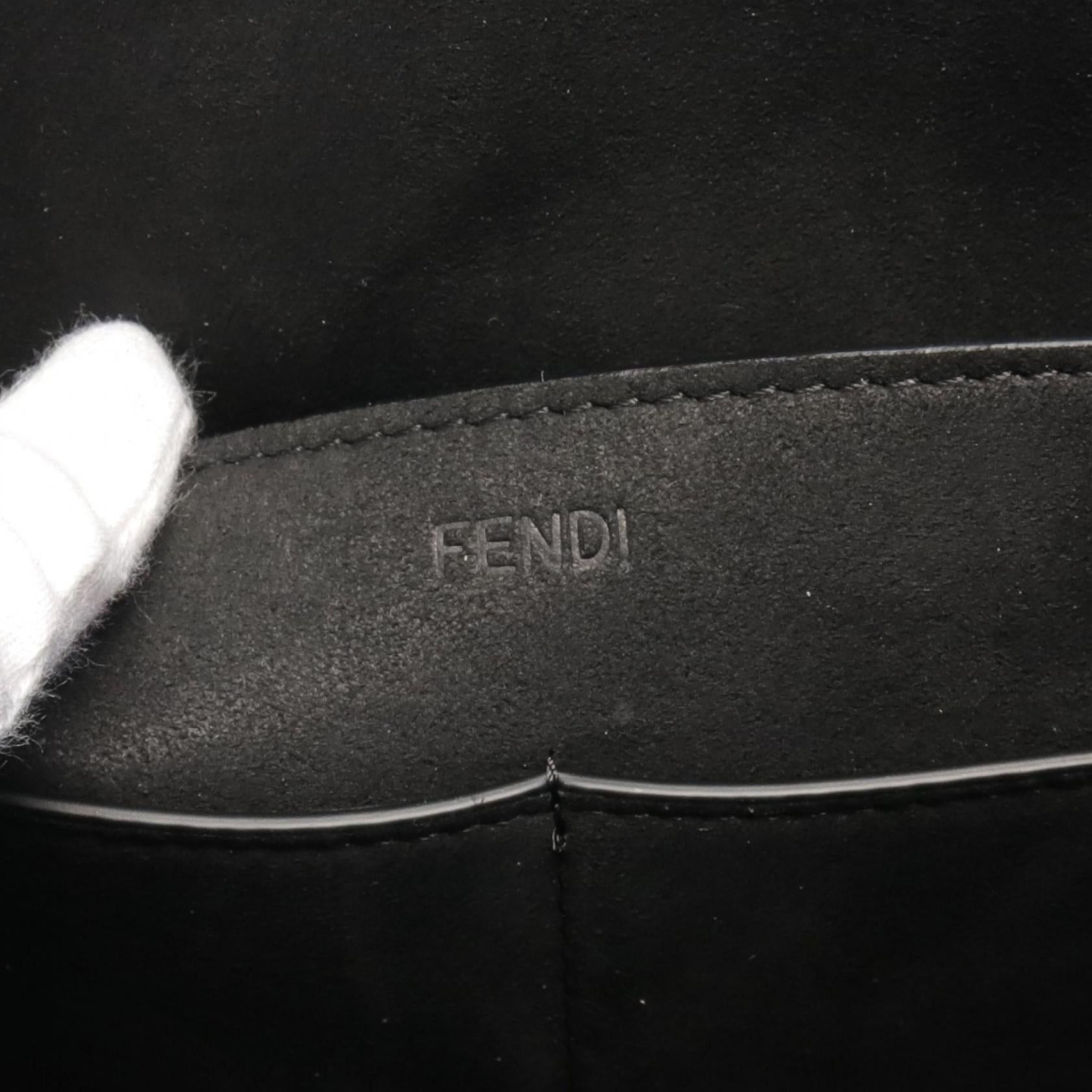 Fendi Fendi Origami Medium Handbag Tote Bag Leather Black Size ONE SIZE - 4 Thumbnail